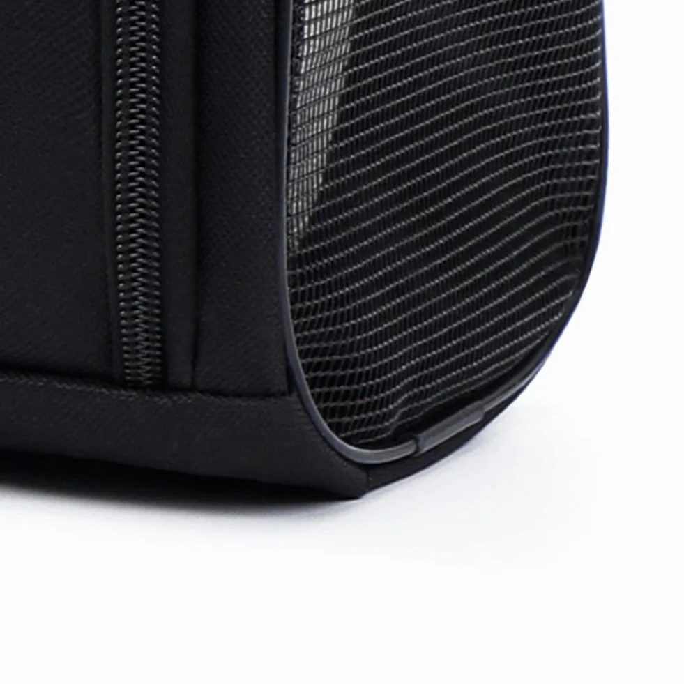 Sac de rangement pour chaussures de golf ventilation poche renforcée noir
