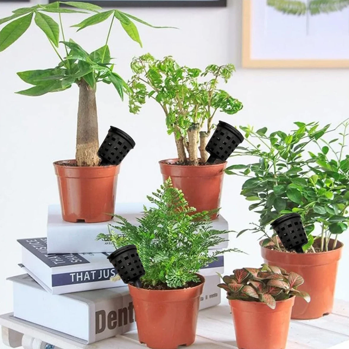25 pièces Paniers d'Engrais en Maille Réutilisables en Plastique pour Jardin Planting