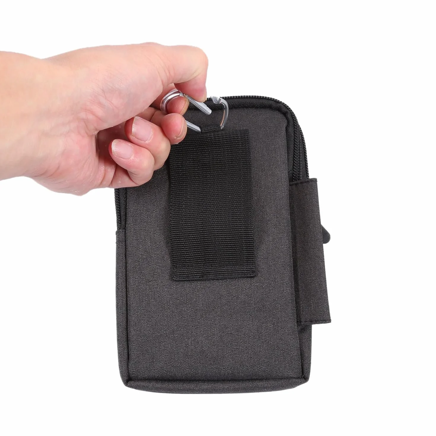 Sacoche de Ceinture Banane Sac Bandouliere Petit Pochette Homme, Décontractée Sac Randonnée pour Homme Housse de Transport Coque Sac Ceinture Clip Poche (6.3“ Pouces,Noir)