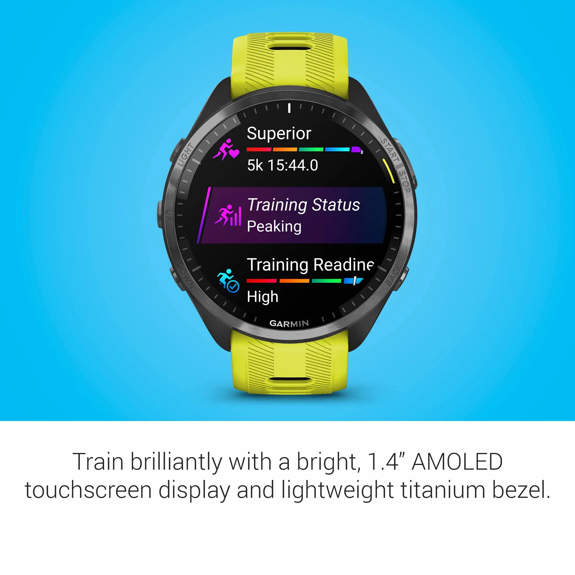 Garmin Forerunner 265 Smartwatch 46 mm Noir/Gris poudré