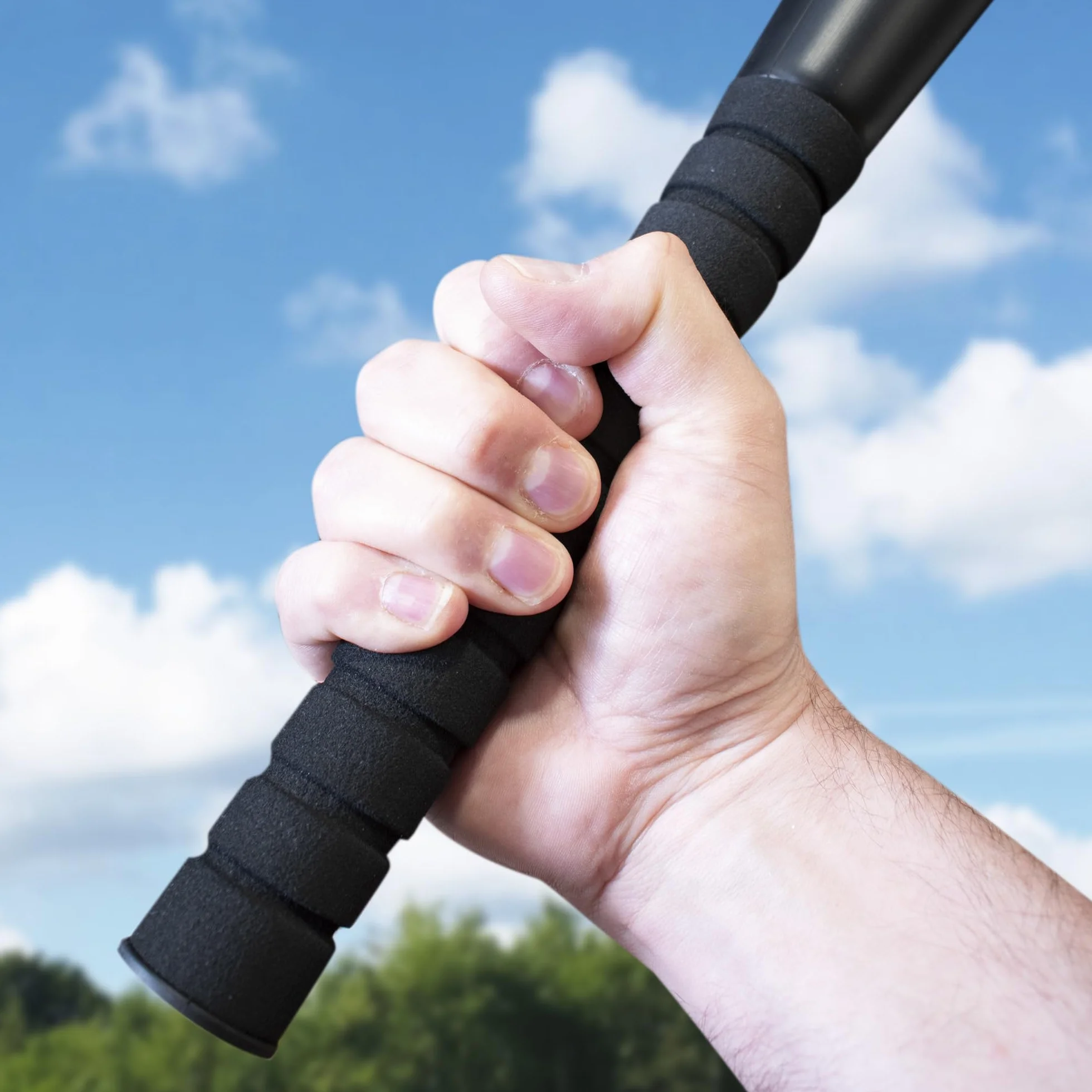 Hy-Pro Ensemble batte et balle de baseball en mousse – Bleu, doux au toucher, idéal pour les enfants, poignée antidérapante, batte en mousse de 61 cm, balle en mousse, jouet doux, jeu en plein air