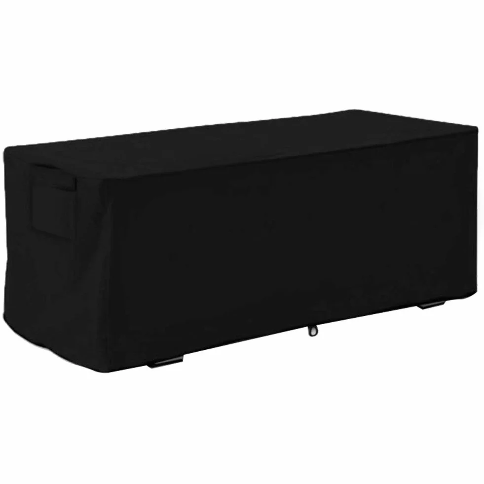 Housse de boîte de terrasse imperméable en Tissu Oxford 123 x 62 x 55 cm Noir