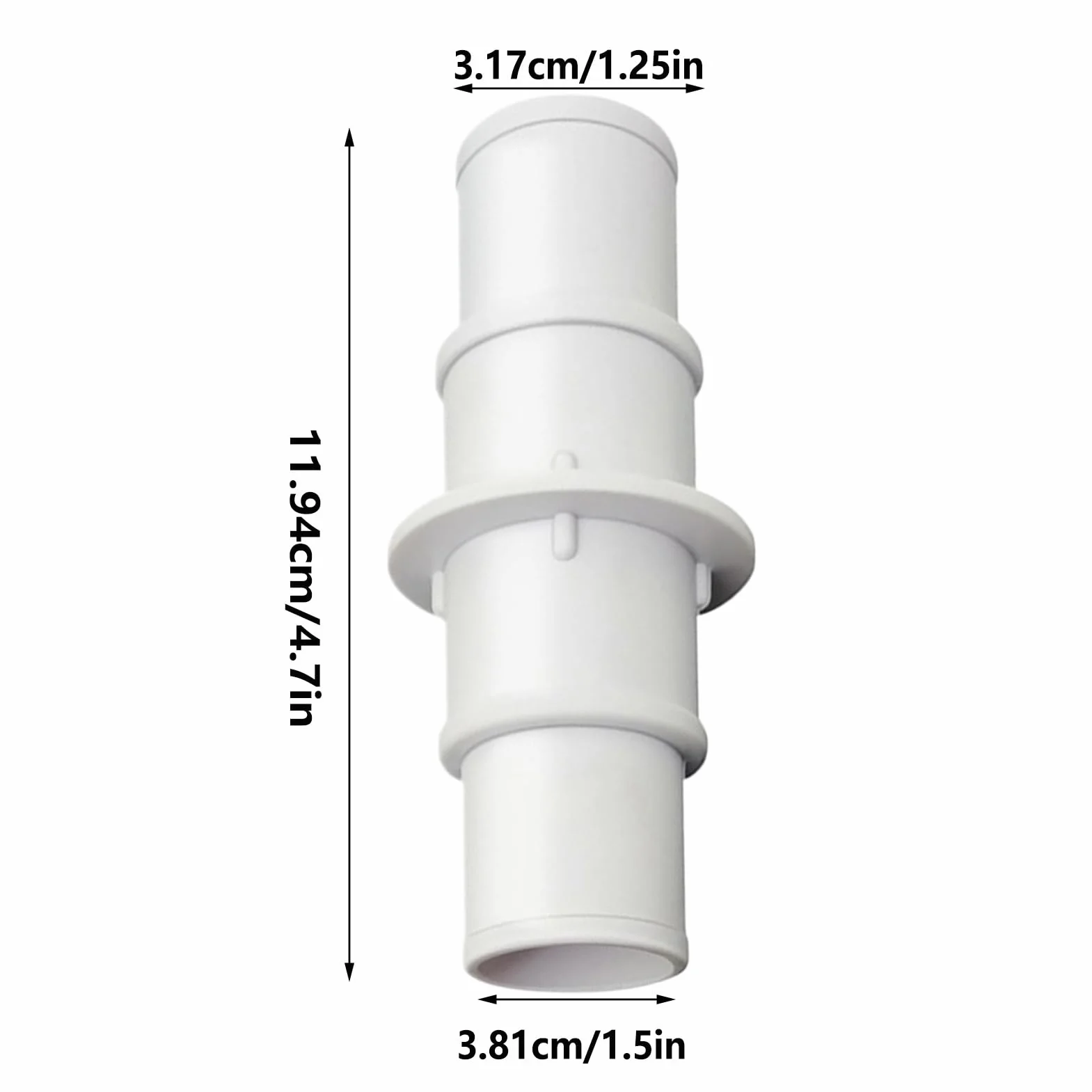 Raccord pour tuyau de pompe de piscine 32 mm ou 38 mm, 2 pièces adaptateur pour aspirateur