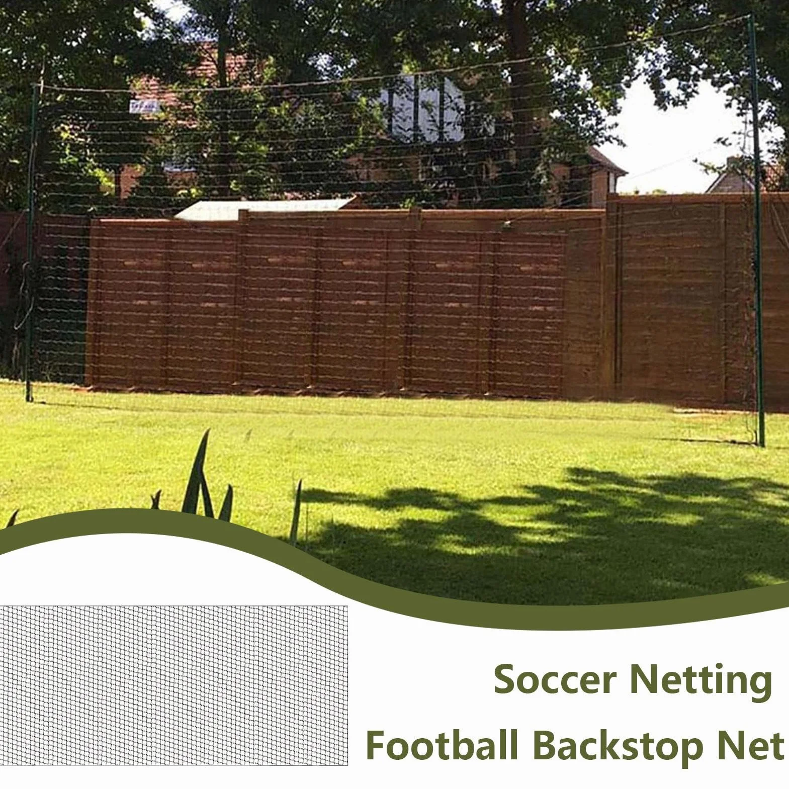 Filet pare-ballons - Filet de sécurité en nylon, barrière sportive | Grand filet multifonctionnel résistant aux intempéries et aux chocs, filet de confinement pour entraînement en extérieur, football,
