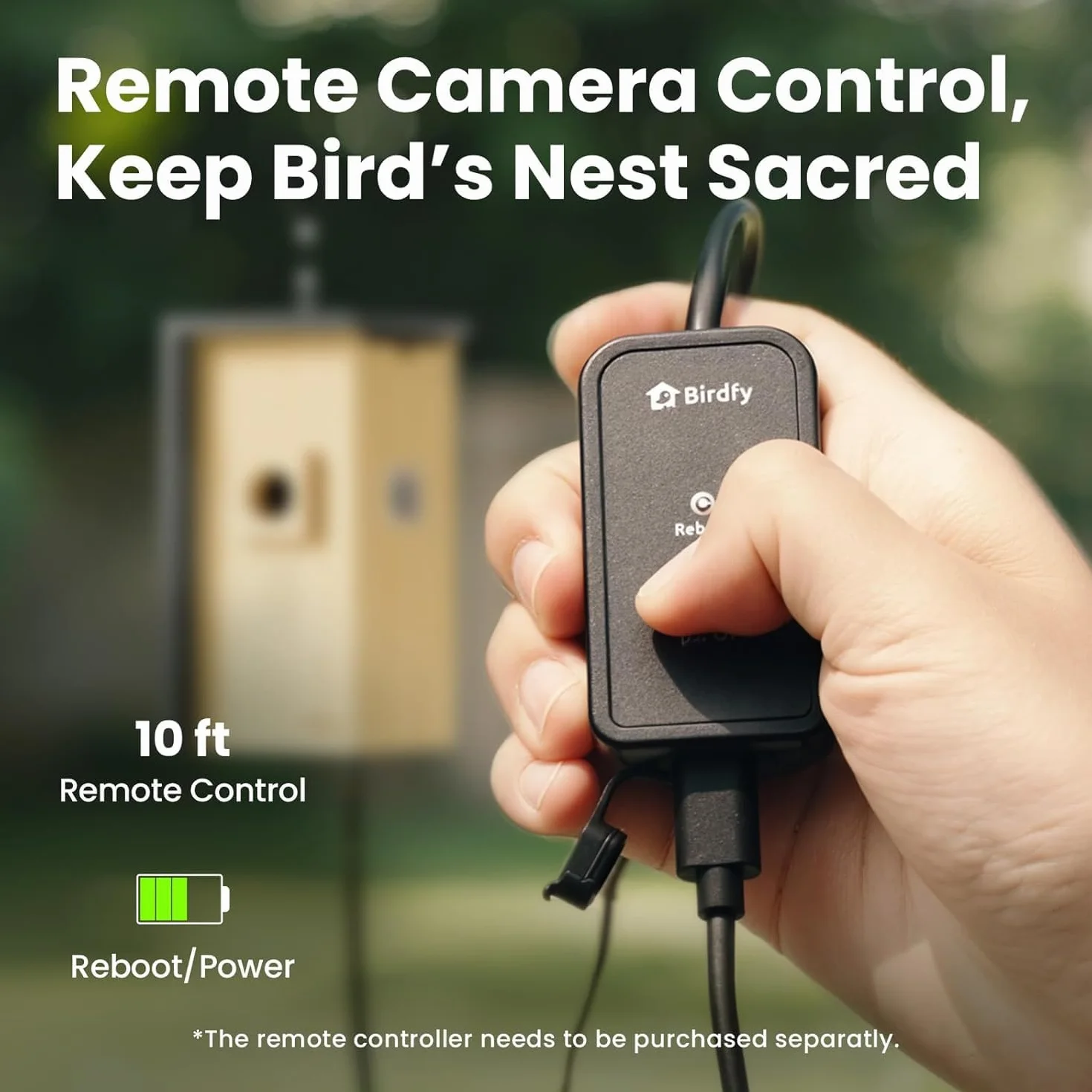 Birdfy Nichoir à oiseaux avec caméra 2 mégapixels, observation en temps réel
