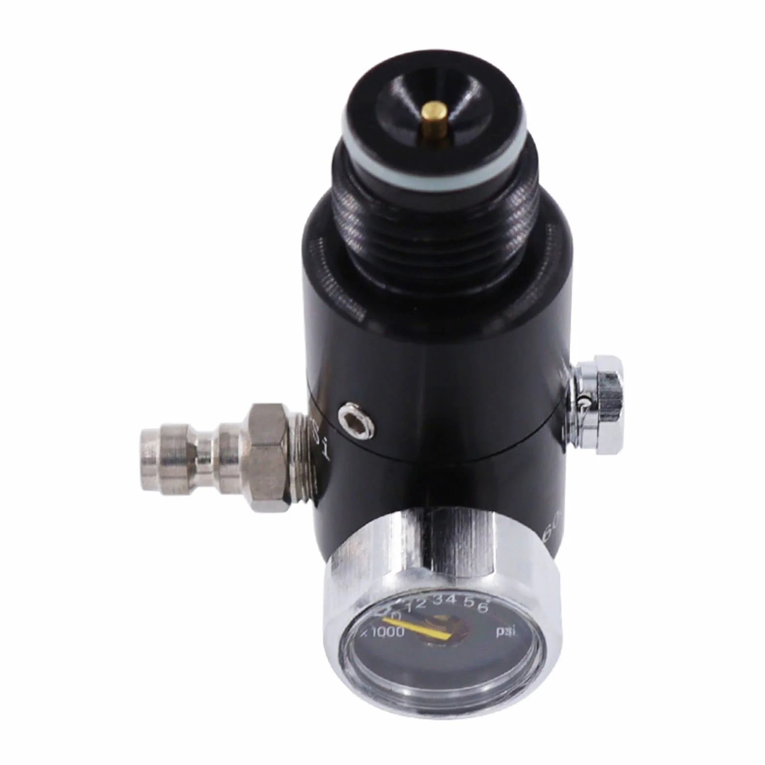 TUXING Régulateur et manomètre 4500 PSI pour Bouteille d'air comprimé de Paintball, en Aluminium Durable, Compatible avec Les Bouteilles d'air comprimé PCP, CO2 et Azote