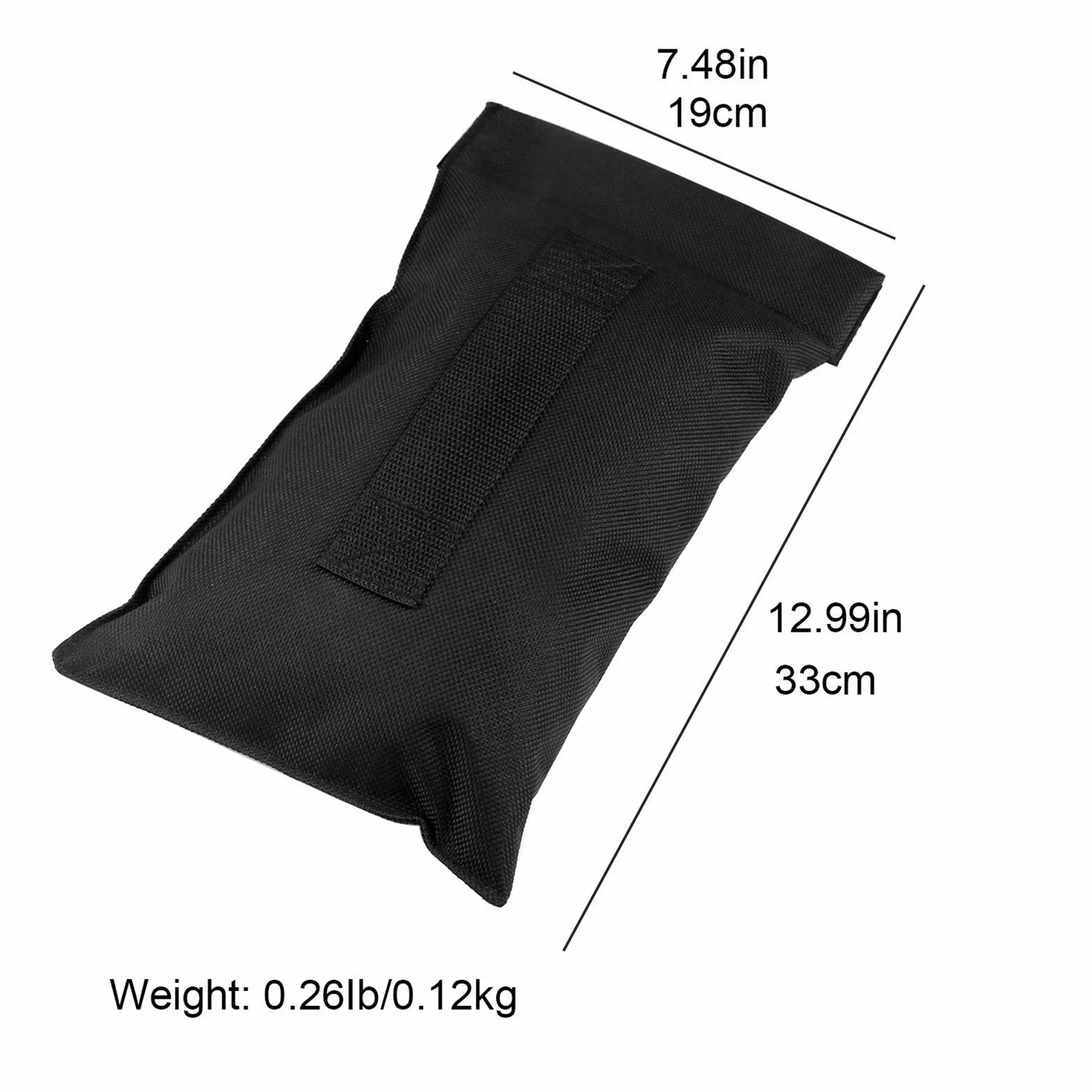 Namvo Sandbag Sac de Sable de Musculation réglable avec 4pcs Sacs de Remplissage pour Entraînements Croisés Noir