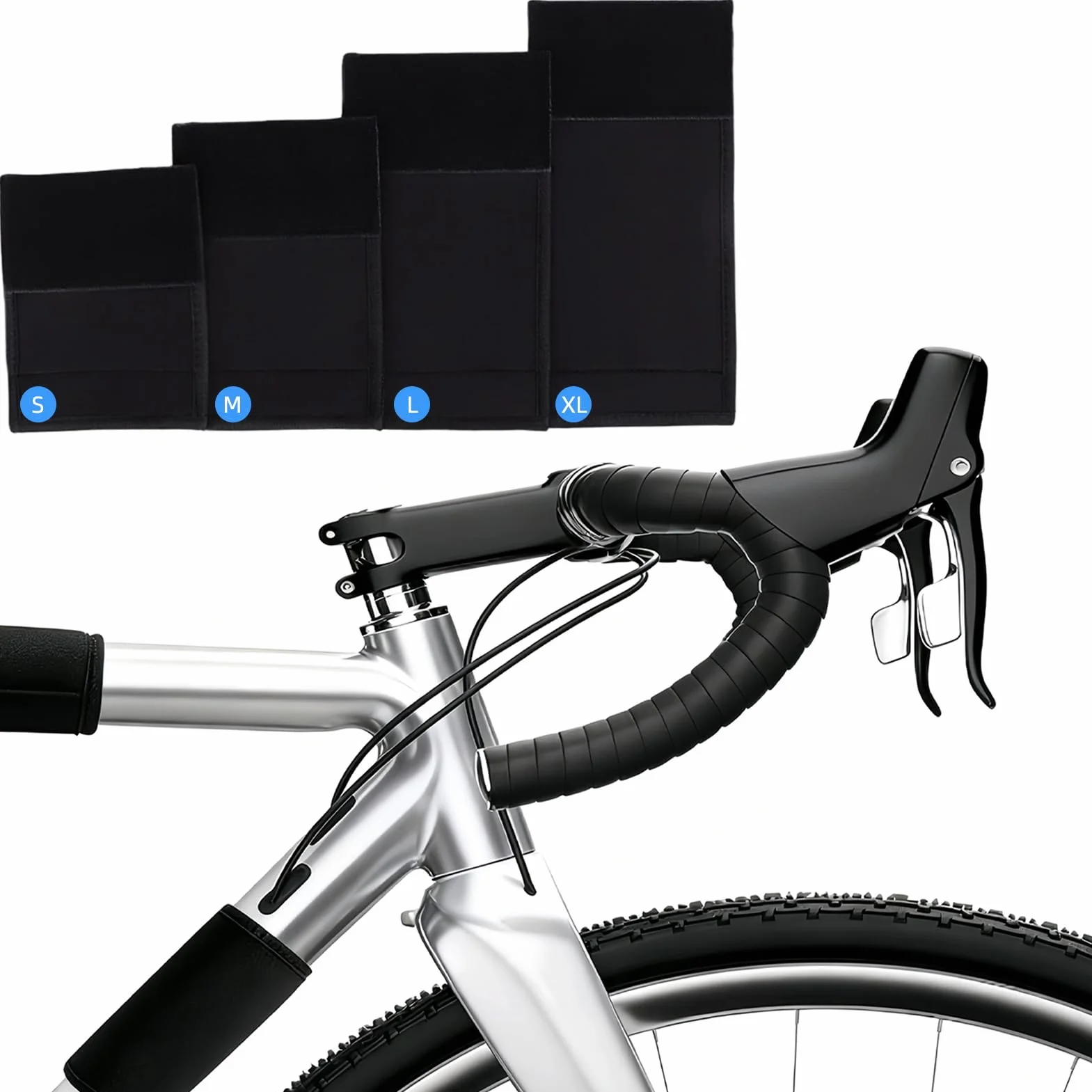 Protection de Cadre de vélo avec 4 Tailles, Protection Cadre Velo pour VTT/Vélo Électrique/Course, Compatible Porte-Vélos Thule & Attelage, Accessoire Transport Sécurisé