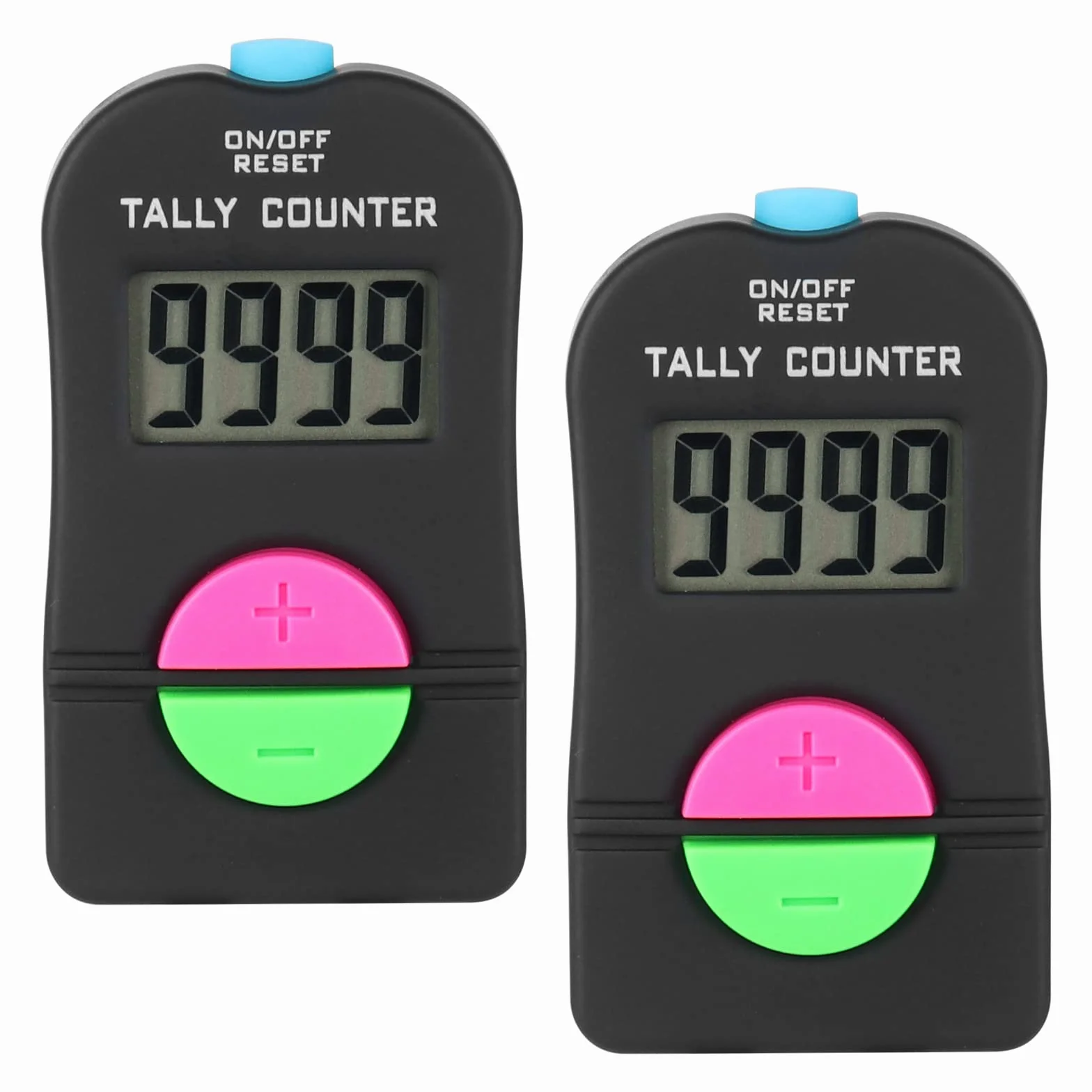 Compteur à Main Numérique Sport Golf 2 Pièces Clicker Manuel Addition Soustraction Électronique 0-9999