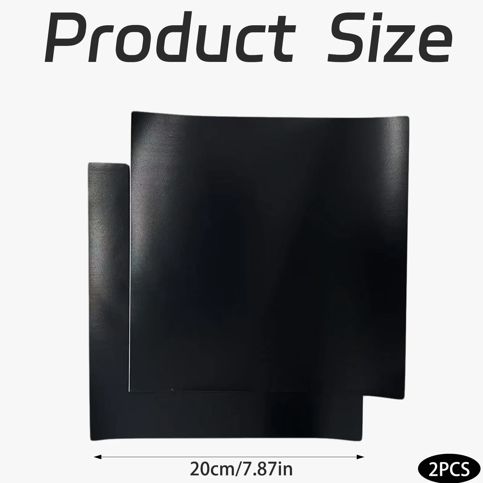 Lot de 2 patchs de réparation EPDM autocollants 20 x 20 cm pour bassin de jardin noir