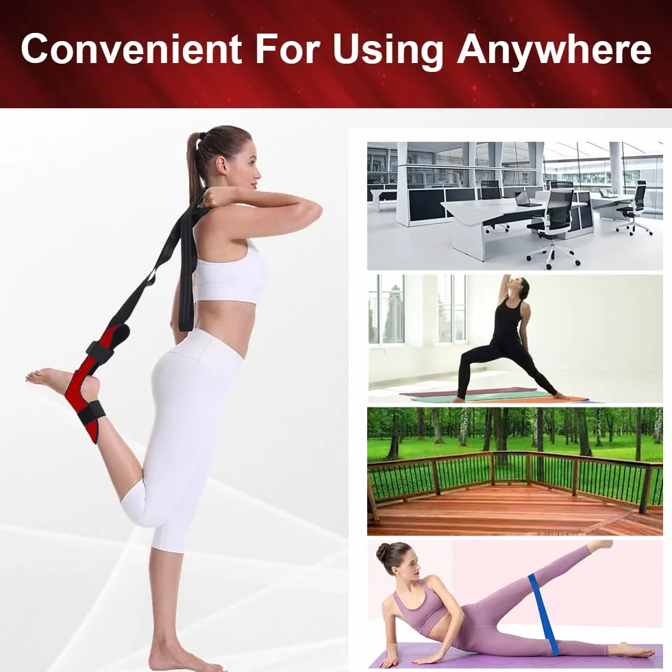 flintronic Sangle de Yoga, Étireur de Fascia de Yoga, Sangle d'exercice, Jambes Ceinture D'étirement des Ligaments, Sangle de Yoga Elastique pour Yoga, Fitness, Pilates