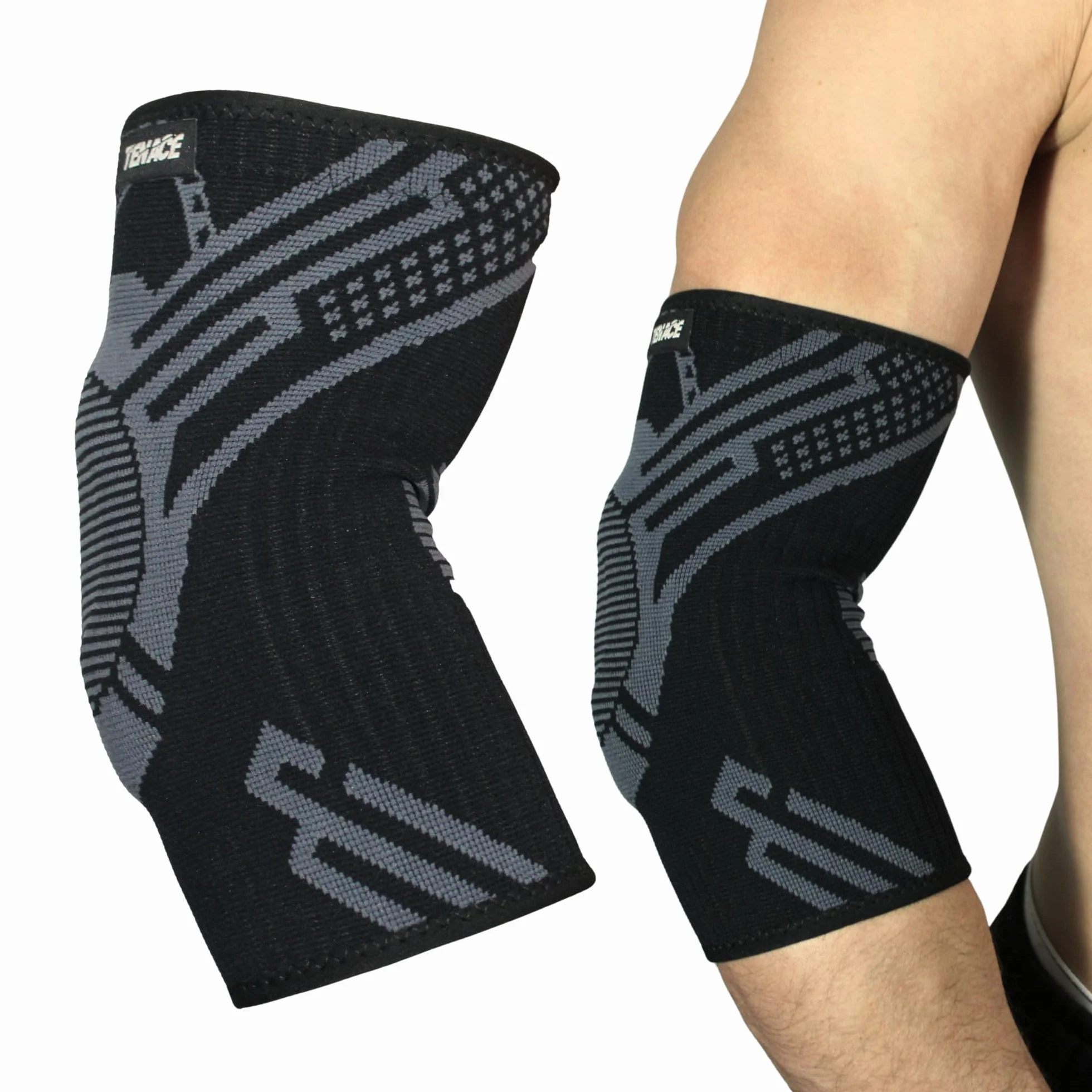 Tenace Jiu Jitsu Coudière Grappling Protection coudes de compression et rembourrage MMA, BJJ, Muay Thai, Judo Haute Durabilité et Performance Unisexe