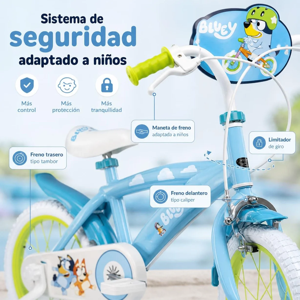 TOIMSA Vélo Bluey 14" (4/6 Ans)