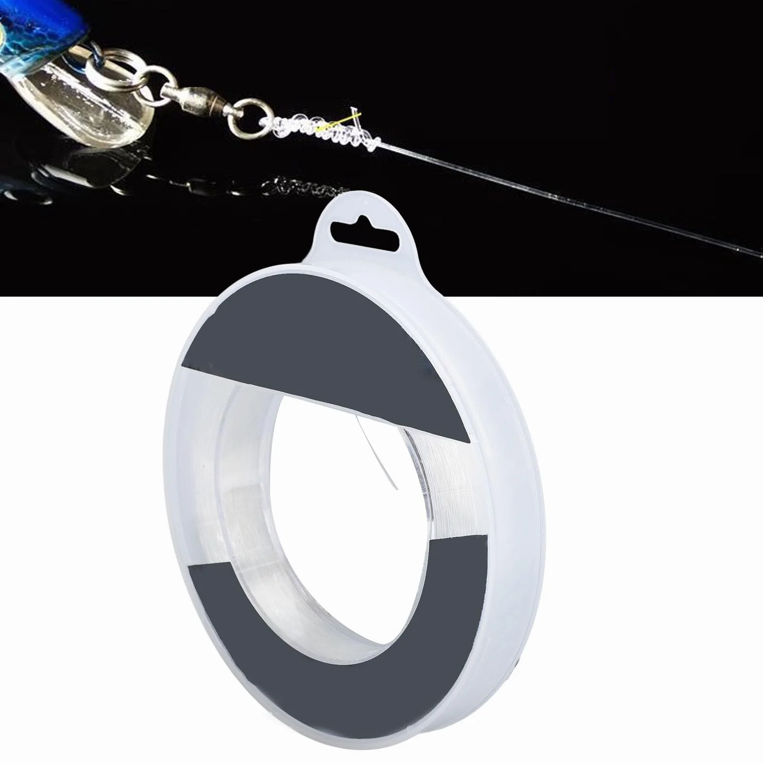 BuyWeek Fil de Pêche en Nylon Transparent 100 m, Ligne de Pêche Ultra Résistante Forte Tension pour pour l'eau Salée et l'eau Douce (0,55 mm)