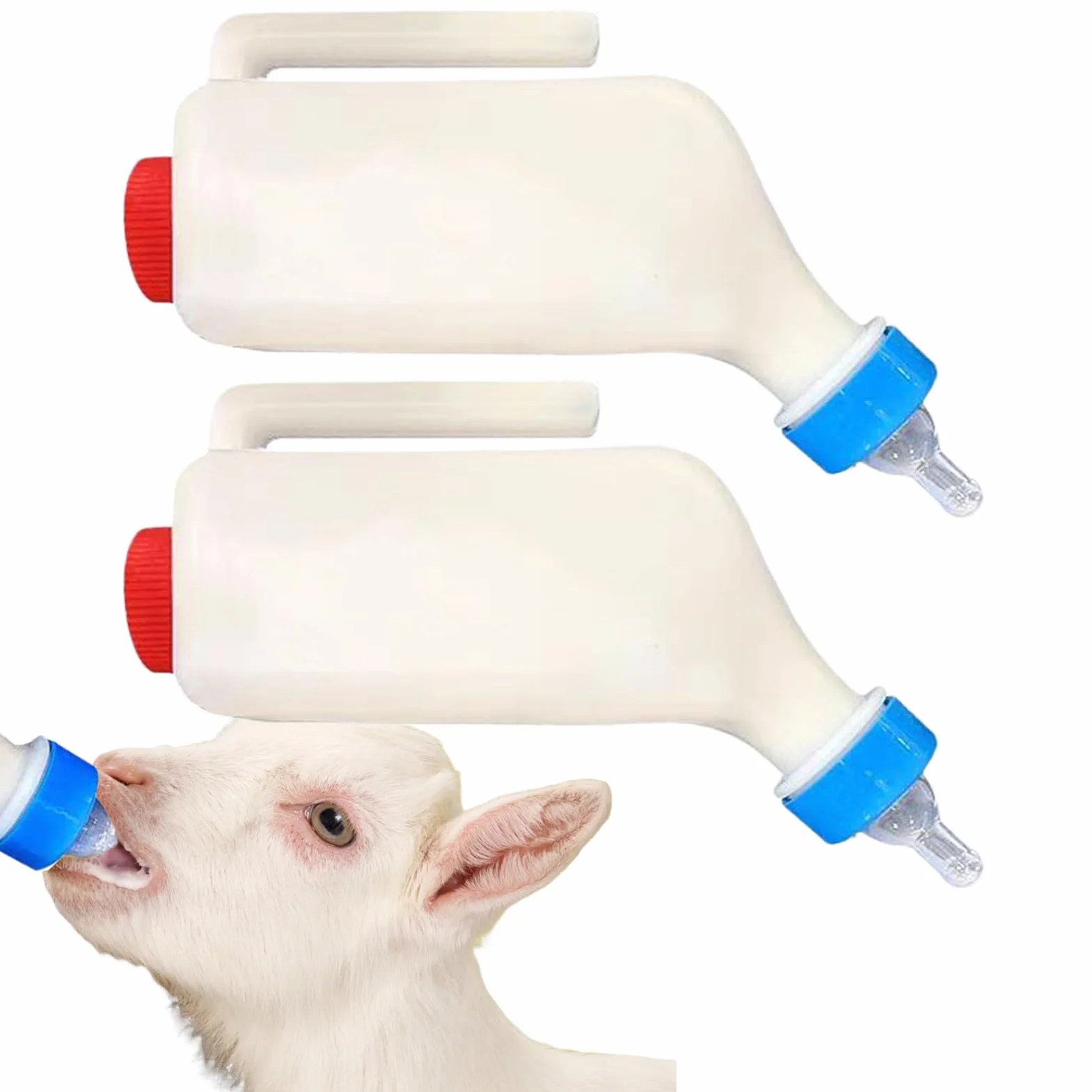 Biberon d'agneau et de chèvre 500/800ml Bouteille de lait avec poignée pour veaux agneaux