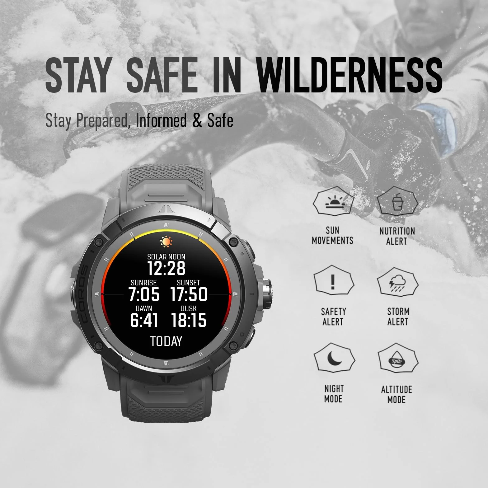 COROS VERTIX 2S Montre GPS d'aventure 40 Jours Autonomie Navigation Cartes Hors Ligne