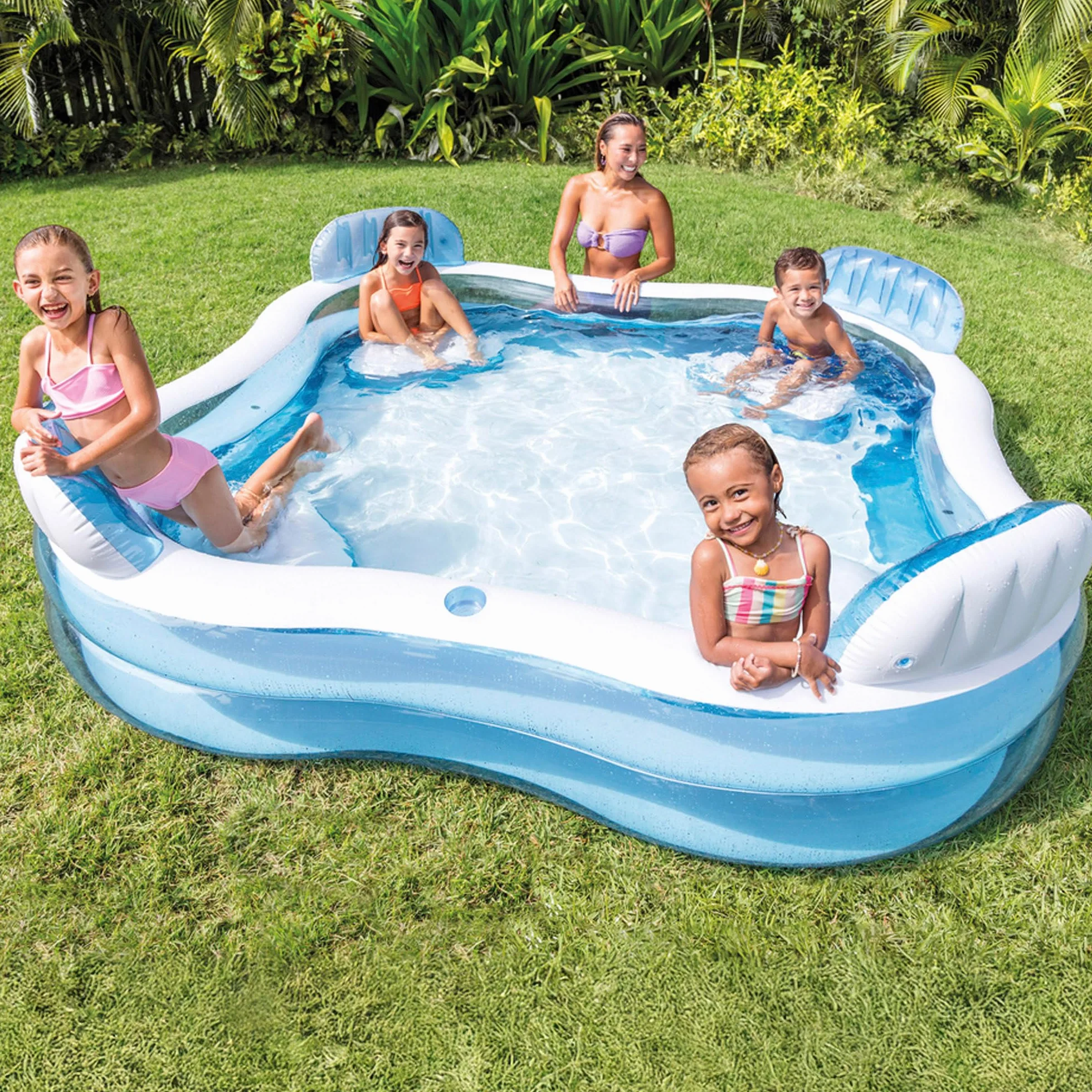 INTEX Piscine familiale avec sièges 229x229x66 cm