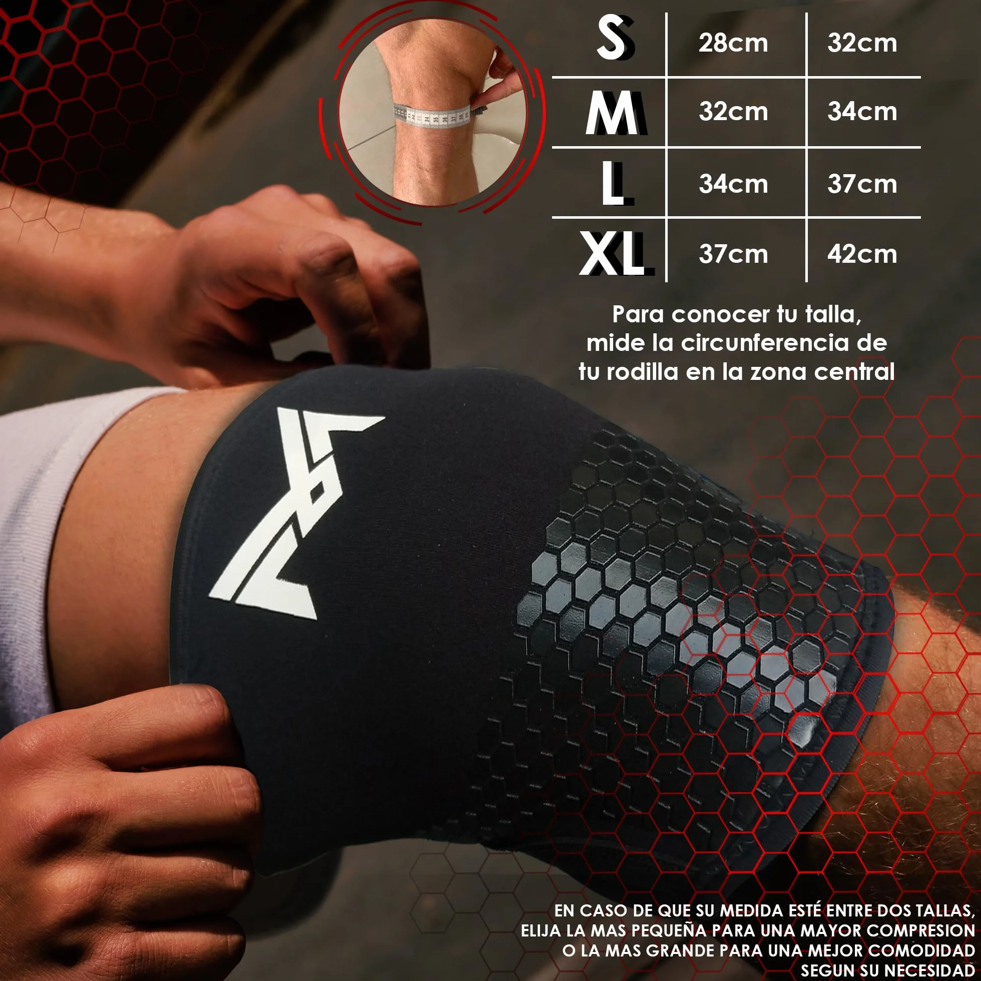 MERCURYAL Pack 2 Genouillères Crossfit Pour Entraînement - Genouillères Gym - Genouillères Powerlifting - Genouillère Néoprène 5mm - Genouillères Gymnase pour Hommes et Femmes (XL)