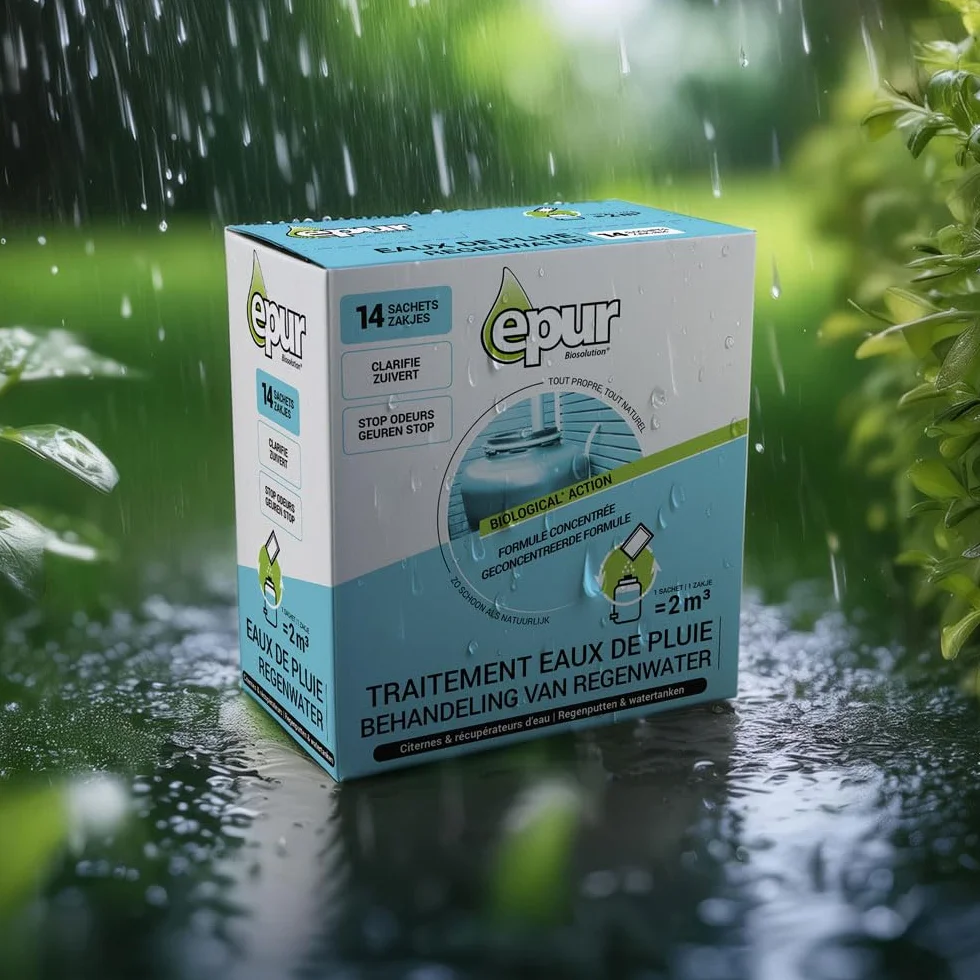 Epur Traitement Eaux De Pluie pour Citernes Réservoir Formule Concentrée 14 x 40 Gr