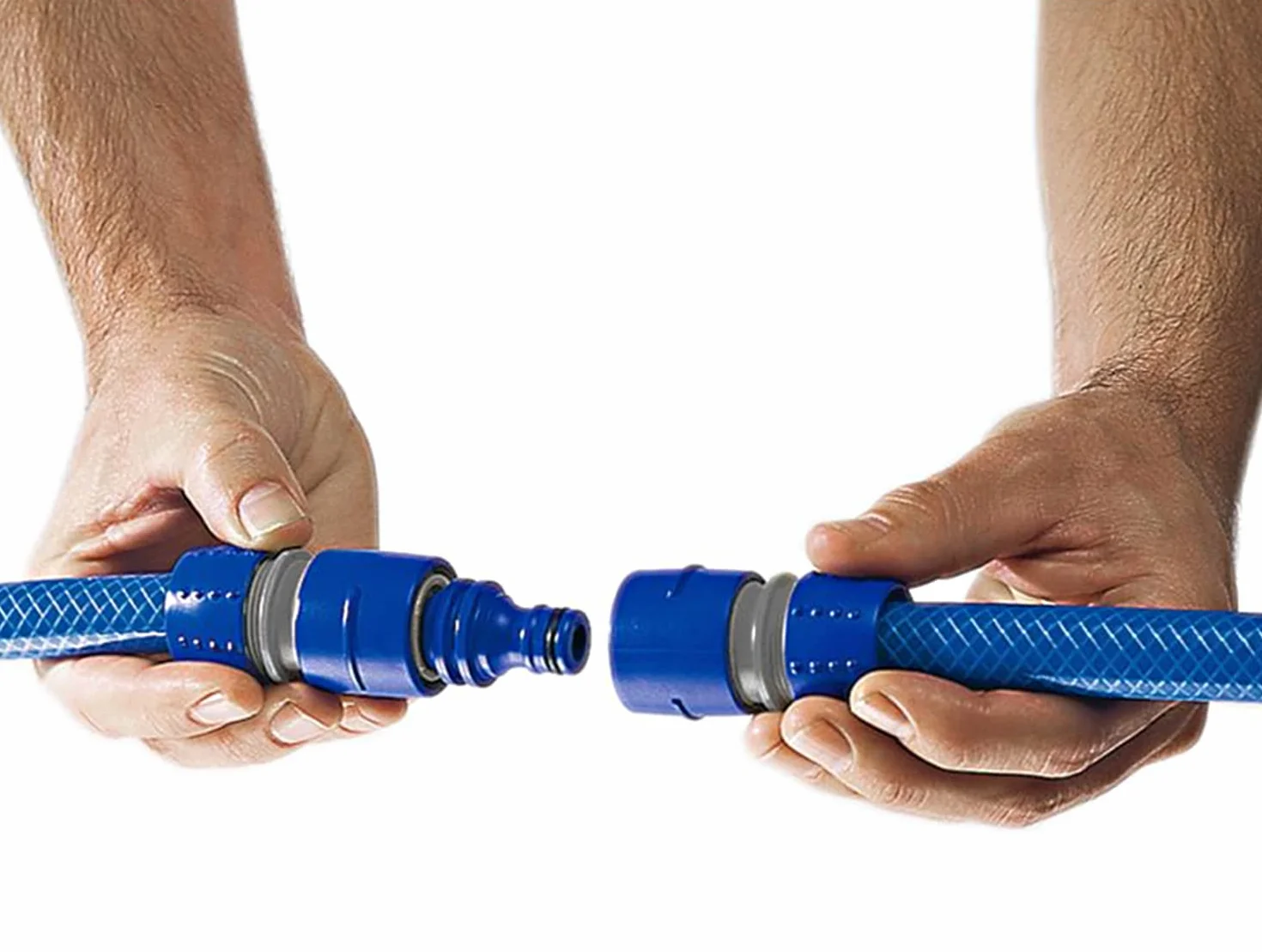 Tatay Connecteur Double Male Plastique Bleu 2,6 x 5,7 cm