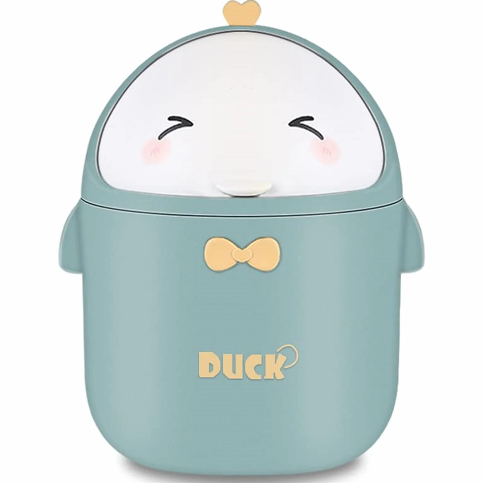 Mini Poubelle avec Couvercle, Mignon Poubelle de Bureau en Dessin Animé, Mini Poubelle de Table