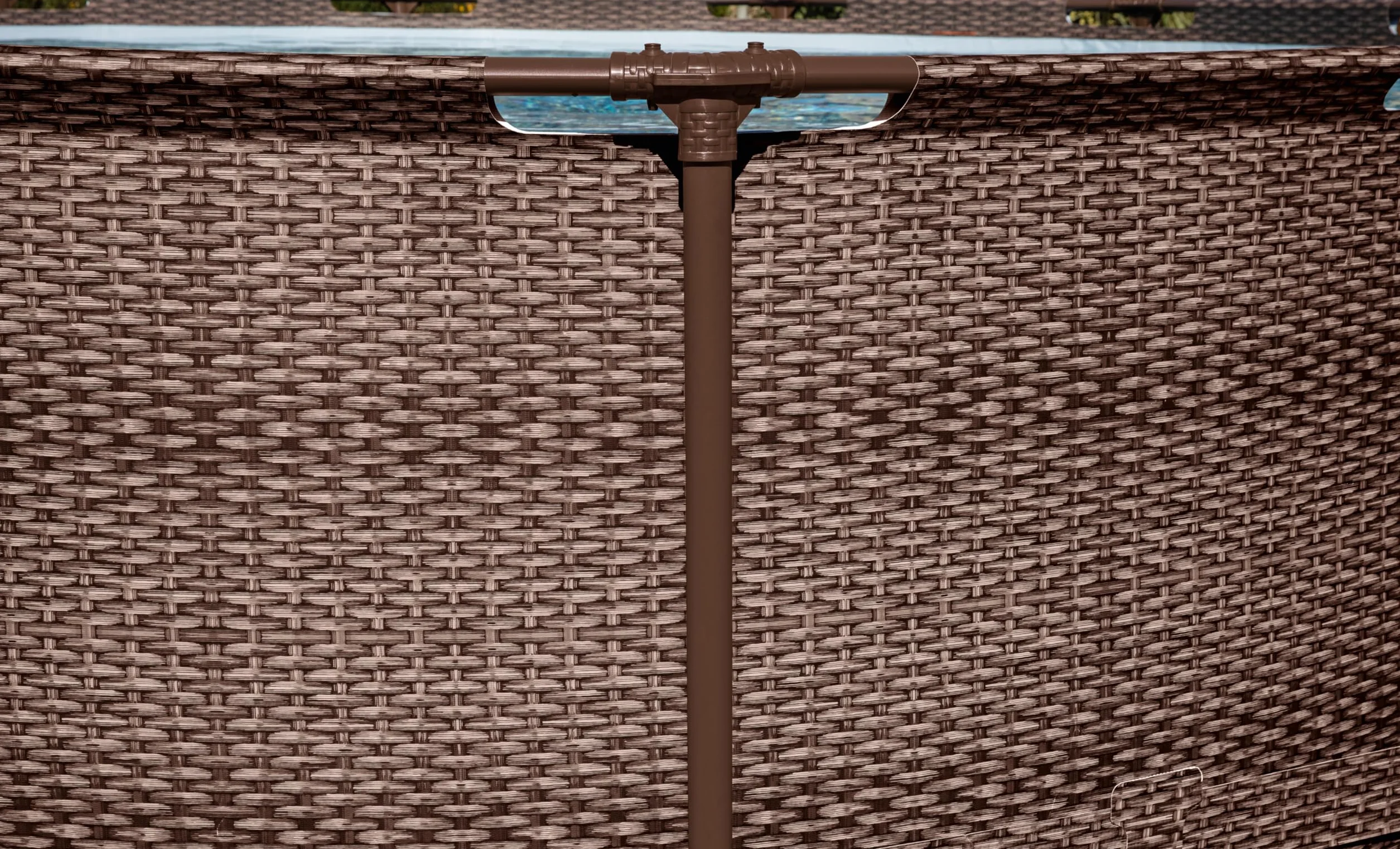 Bestway Steel Pro Kit Piscine Hors Sol 366 x 366 x 100 cm Marron