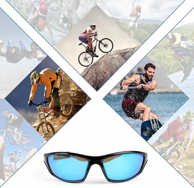 3 Pièces Lunette de Vitesse Homme et Femme, Lunette Vitesse UV400 Lunettes Vitesse Homme pour Activités de Plein air Comme Le Cyclisme, La Course L'escalade La Pêche