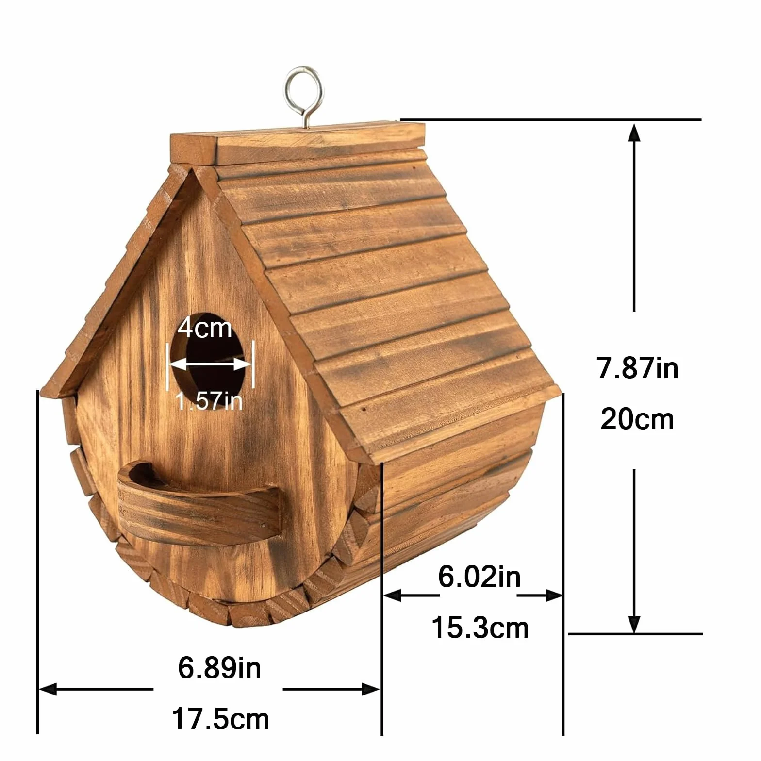 Nichoir pour Oiseaux Exterieur en Bois - Mangeoire Oiseaux Sauvages, résistant aux intempéries