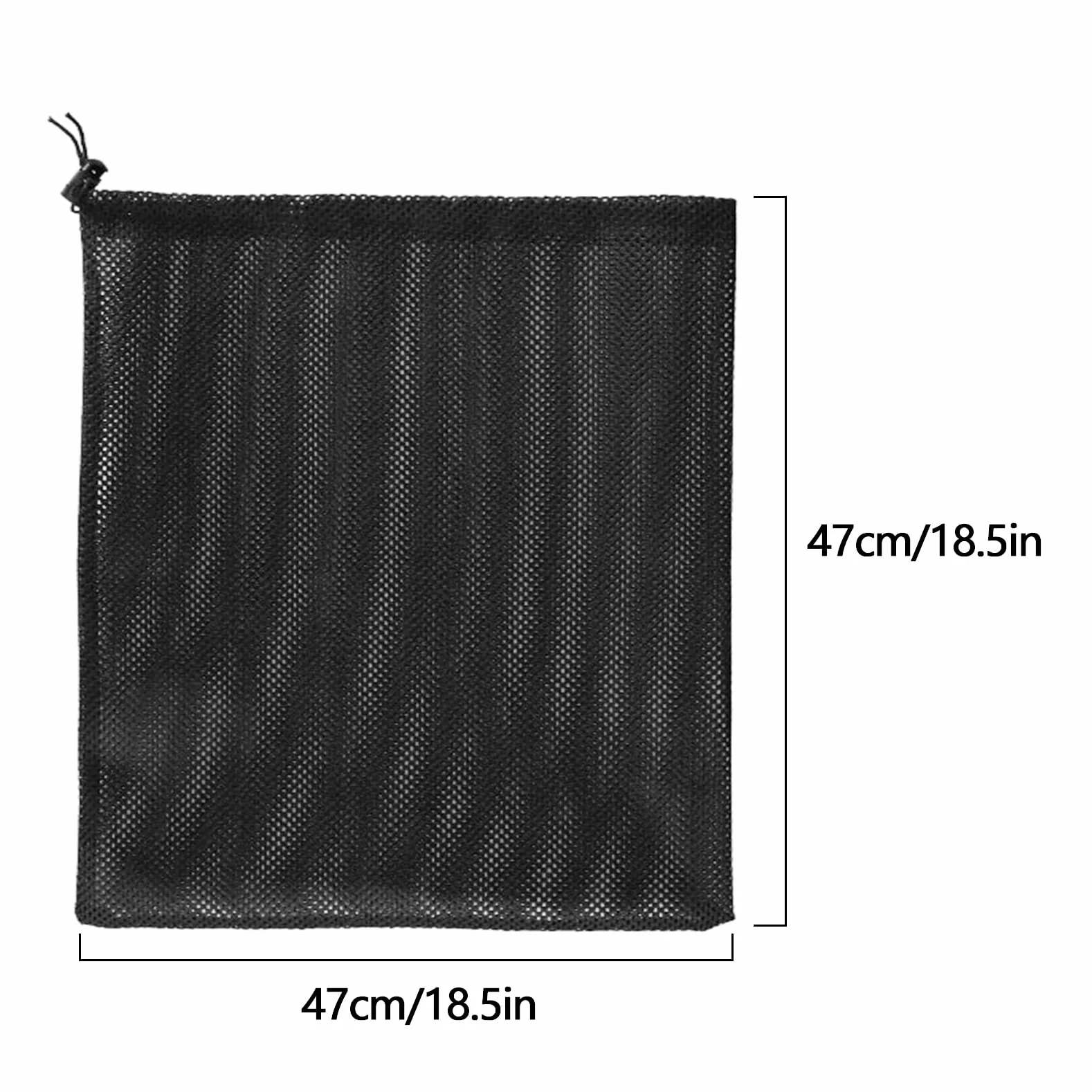 Sac de protection en maille pour étang 47 x 47 cm Noir