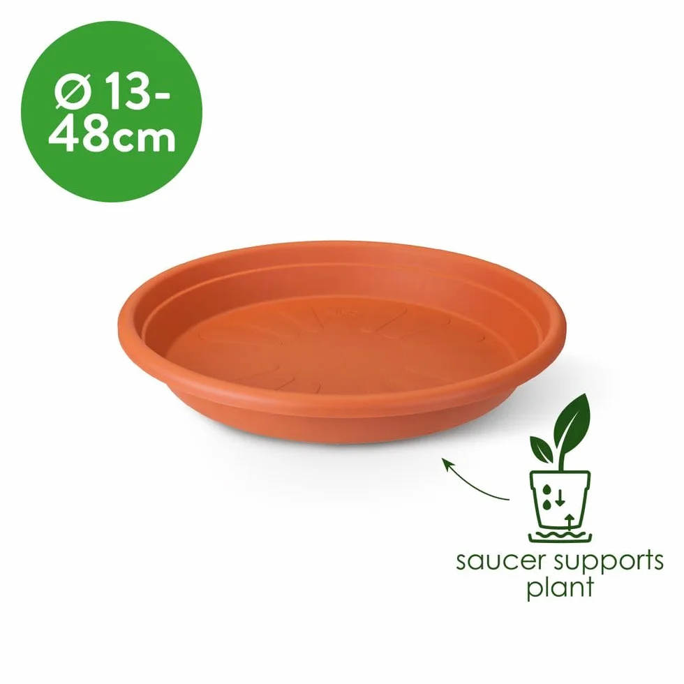 Elho Soucoupe Universel Ronde 30 Ø 30 x 4.5 cm Vert/Thyme Green