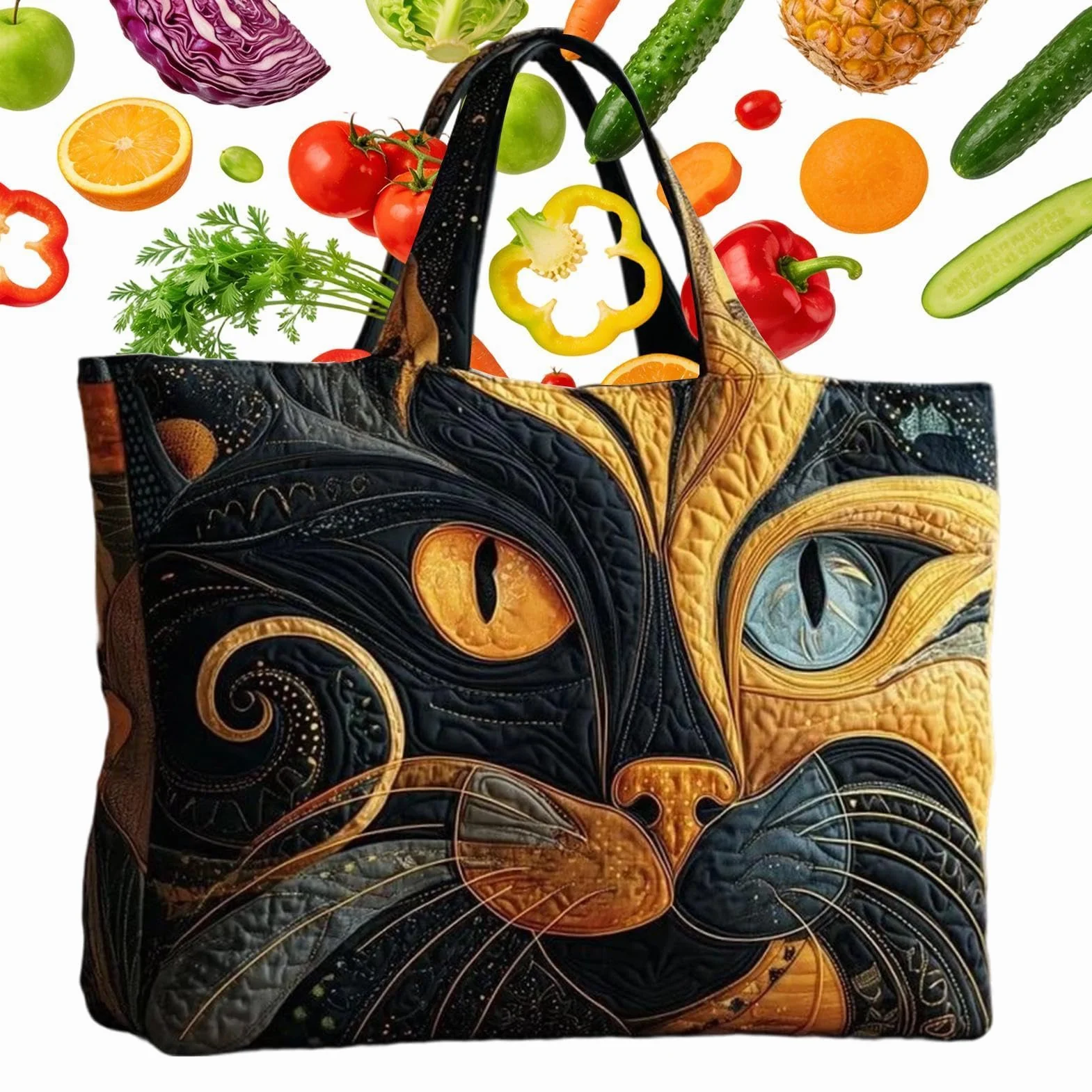 Sac fourre-tout pour femme, motif animaux mignons, pochette légère de grande capacité, sacs à bandoulière élégants, pour le , l'école, le bureau, le travail, les déplacements, le shopping, le