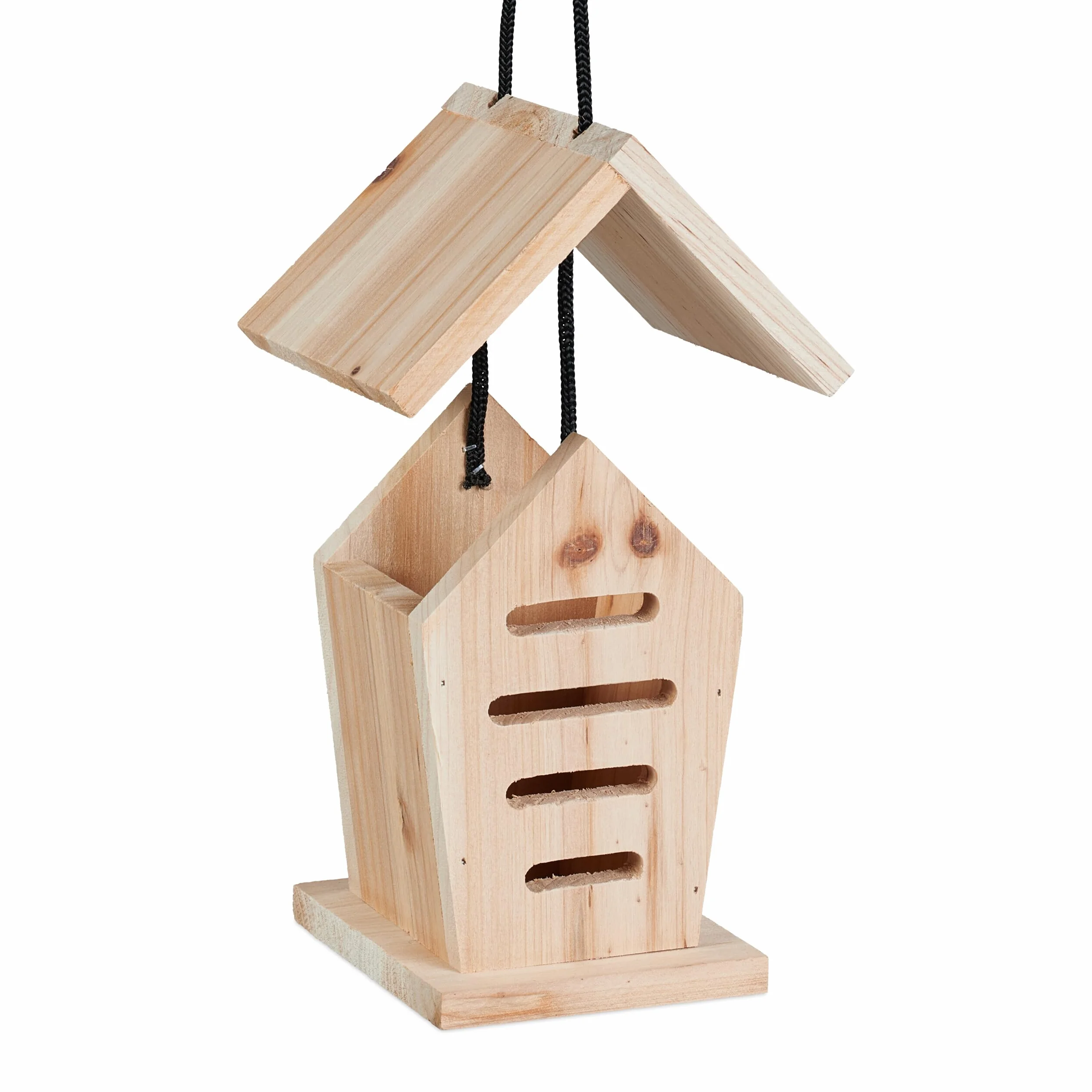 Relaxdays Hôtel à Insectes en Bois Non traité Lot de 2 pour Jardin