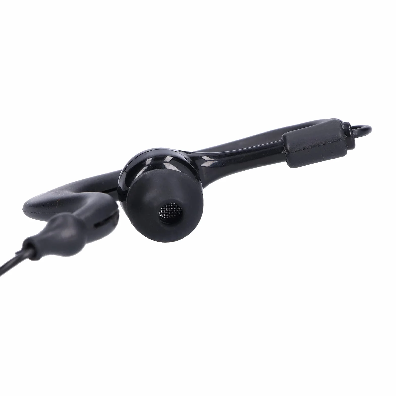 Annadue Écouteurs étanches Casque de Natation Prise 3,5 Mm Écouteur sous-Marin Casque à Conduction étanche avec Remplacer Les Bouchons d'oreille pour la Natation Courir Surf(Le Noir)