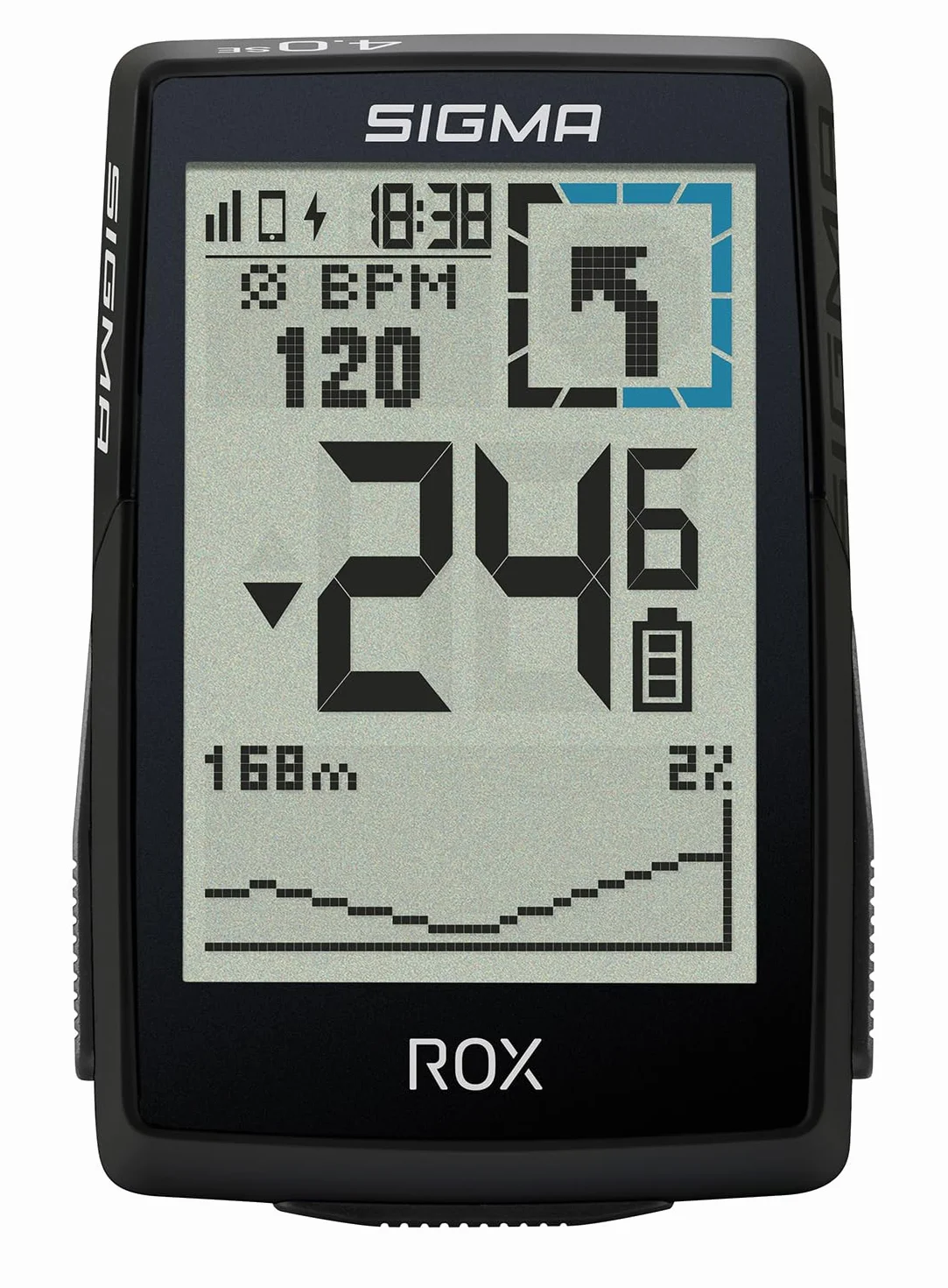 SIGMA ROX 4.0 SE| Édition spéciale |Ordinateur de vélo sans Fil GPS & Navigation INCL. OVERCLAMP Butler | Navigation GPS extérieure avec altimétrie | Compatible avec Les vélos électriques