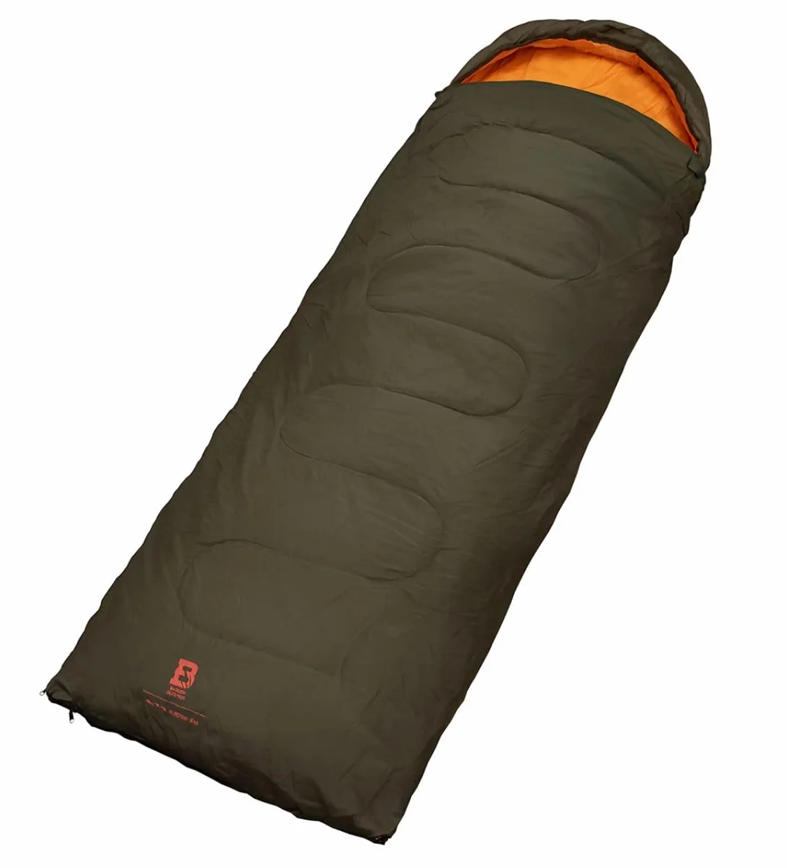 Badger Outdoor Nightpack Sac de couchage de camping 220 x 75 cm | Ultra léger 1100 g Sac de couchage avec capuche | Matelas isolant pour trekking extérieur 3 saisons | Jusqu'à -4 °C