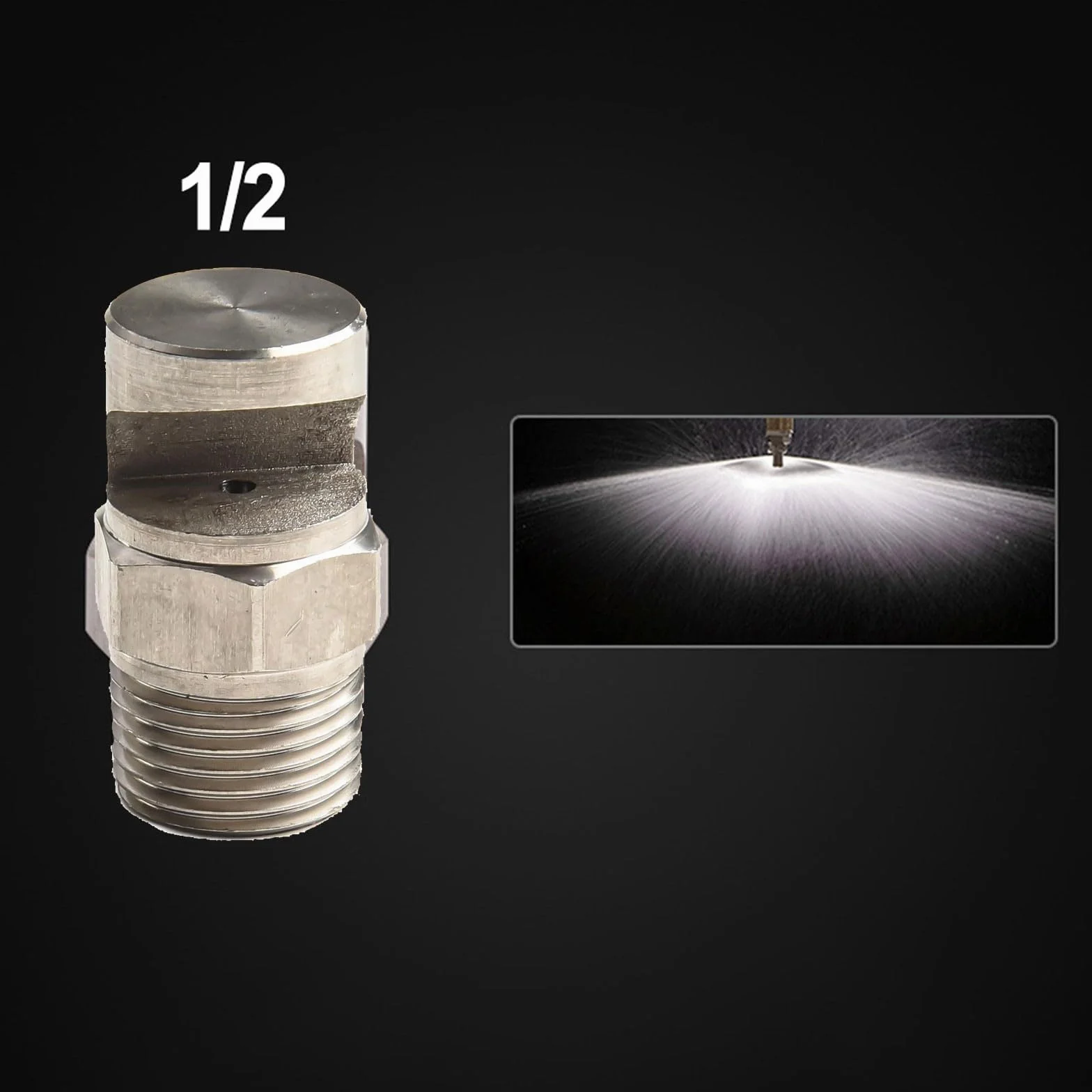 Buse en acier inoxydable 30,5 cm BSP angle pulvérisation 170° désodorisation air