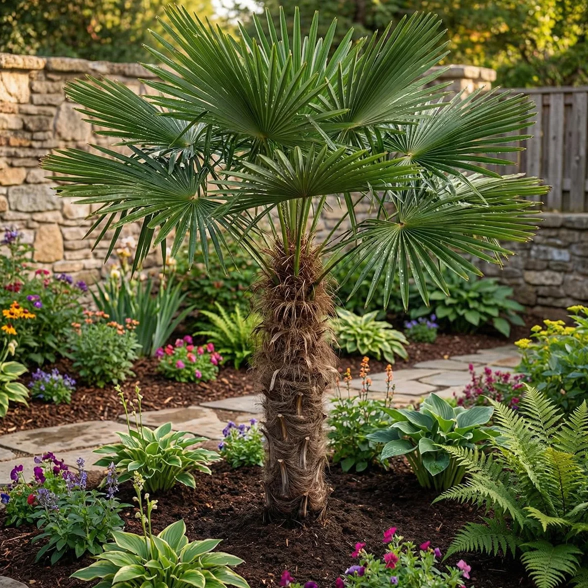 Trachycarpus Fortunei Palmier éventail chinois 140-170 cm Pot 30 cm