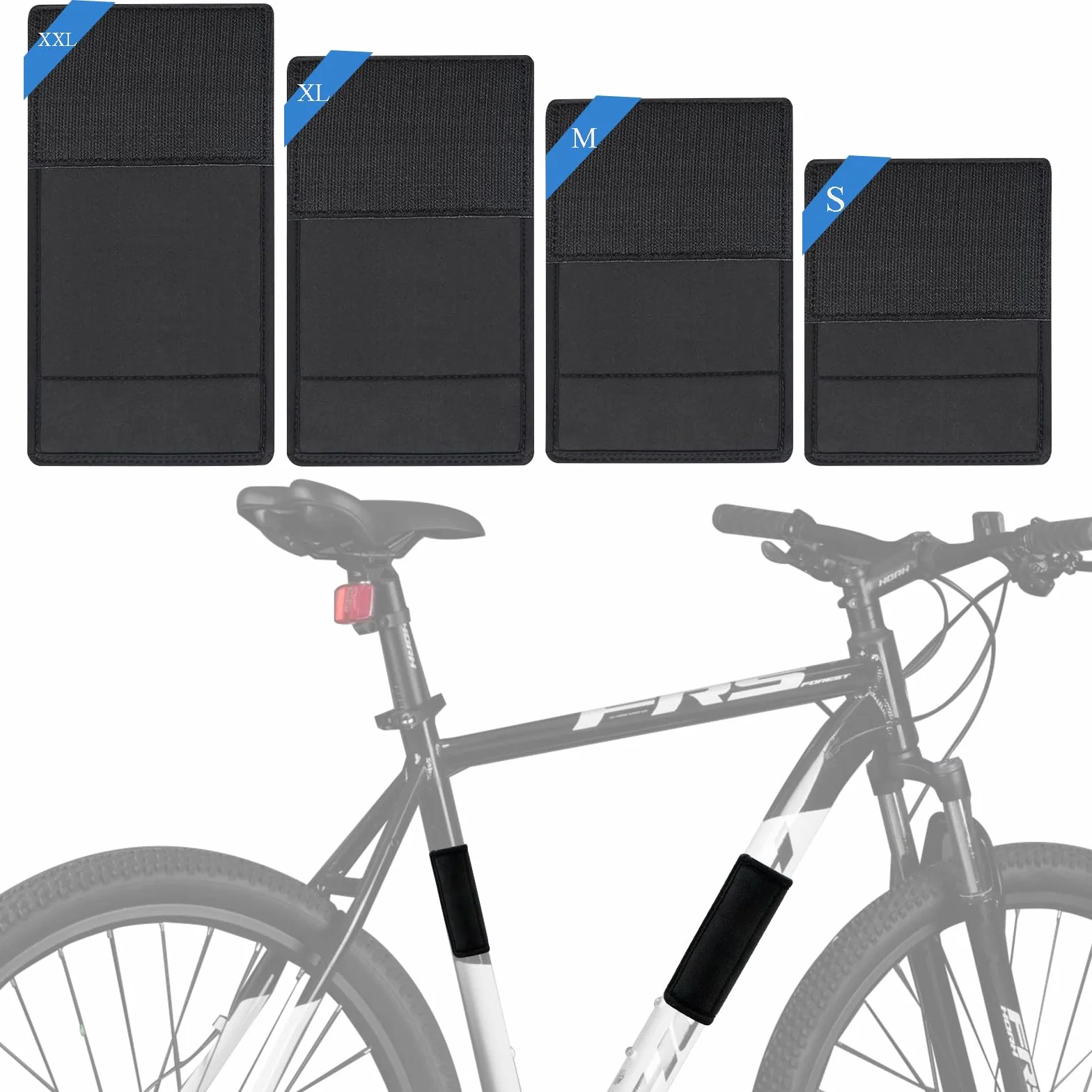 4 Protection Cadre Velo-protections de cadre de vélo,Protection Cadre Velo Carbone,Protection Cadre VTT,Protection de Transport pour Porte-vélos Protection, Protection Contre Les Rayures.