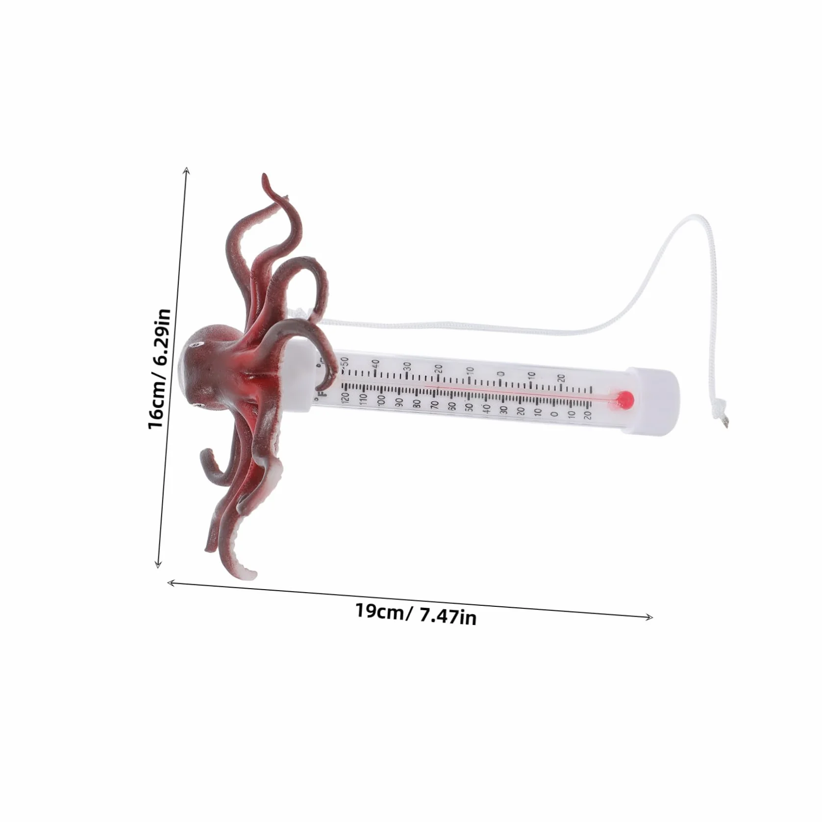 TOYANDONA Thermomètre Piscine Flottant Pieuvre Température Eau Précis