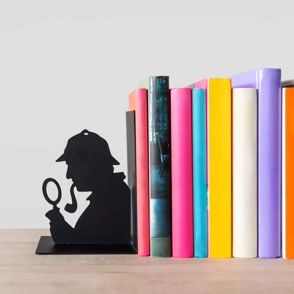 Balvi Sherlock Serre-Livres décoratifs en métal Noir Design Original