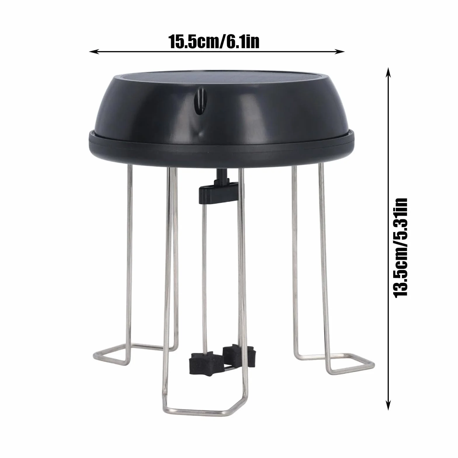 Solar Water Wiggler Solar Powered Bird Bath Water Mixer with Bracket for Garden
