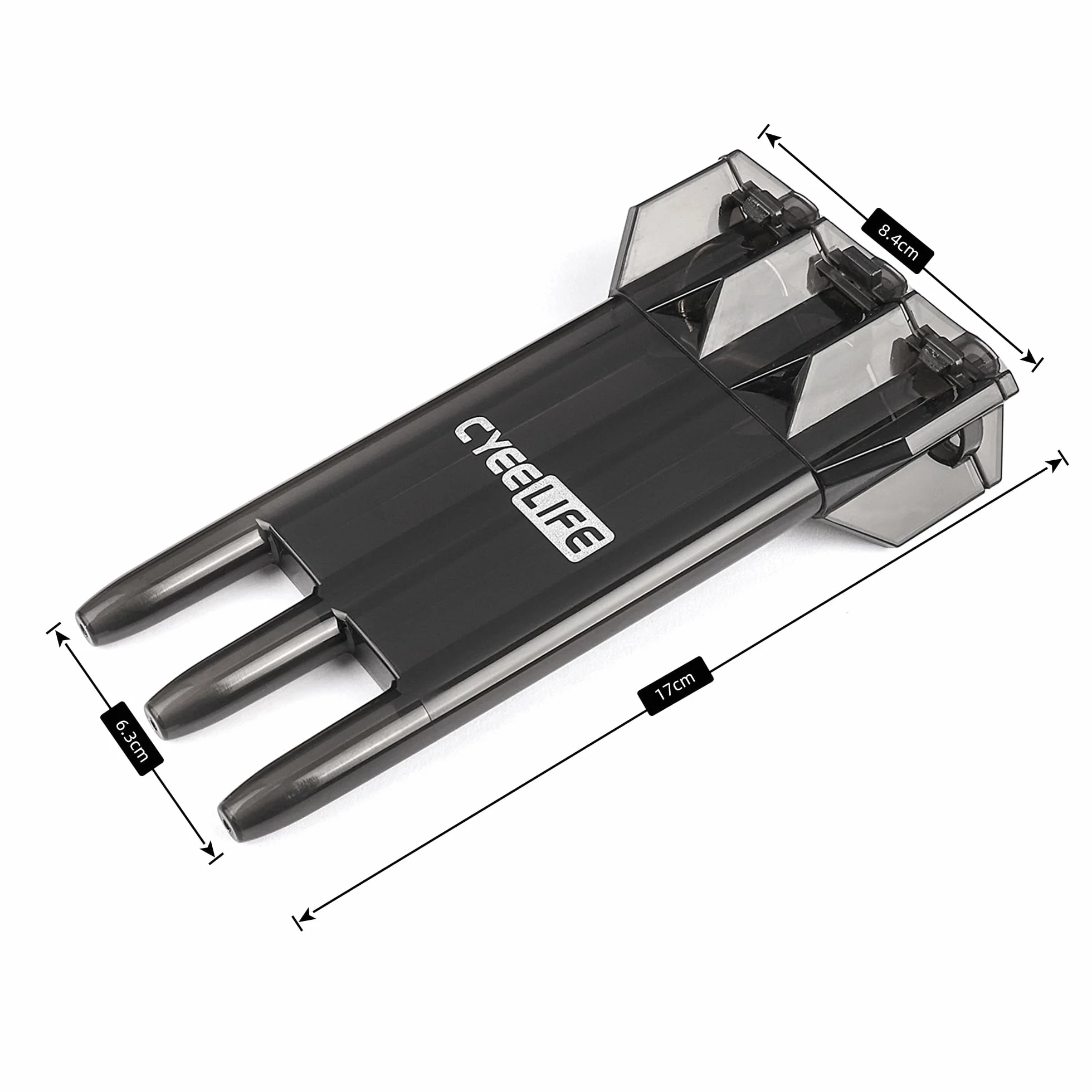CyeeLife Flechette Pointe Plastique,3 Fléchettes avec 30 Pointes et Boîte Cadeau,Sûre et Durable