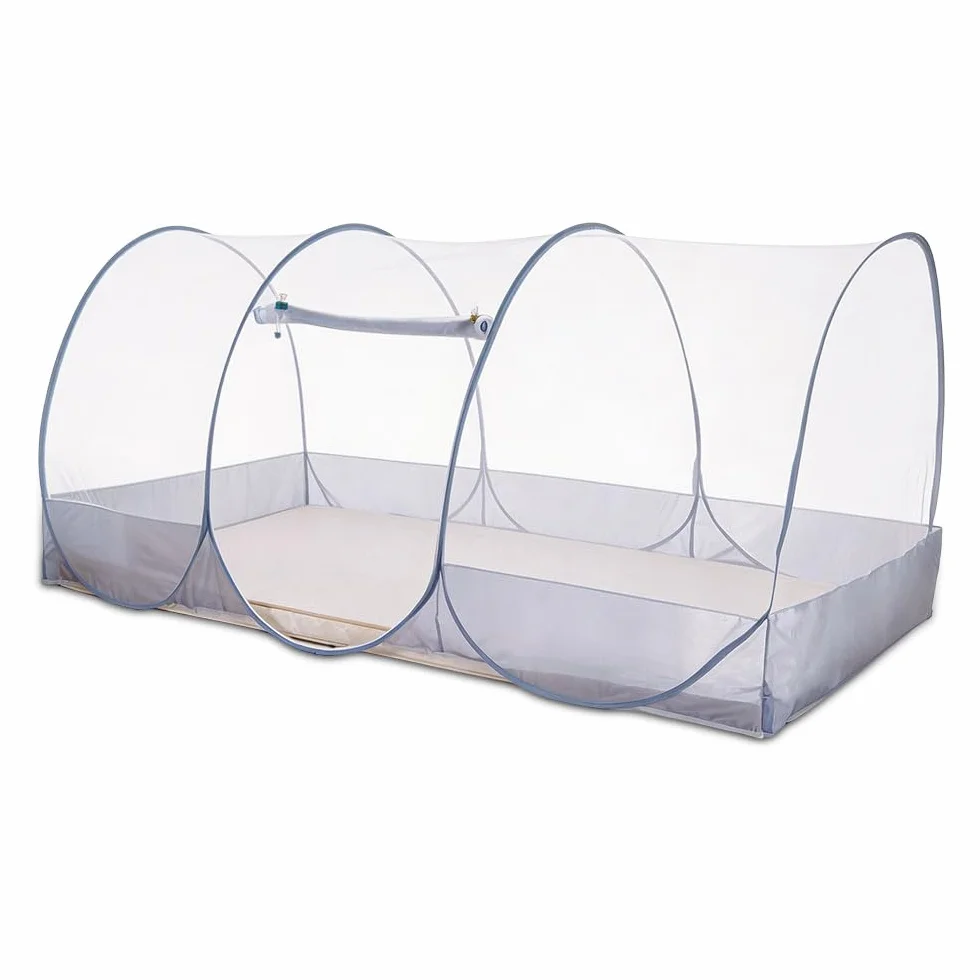 Moustiquaire pour lit, 190 x 90 x 90 cm, avec fermeture éclair, pliable, portable, pour lit, voyage, lits superposés, dortoirs, camping en plein air