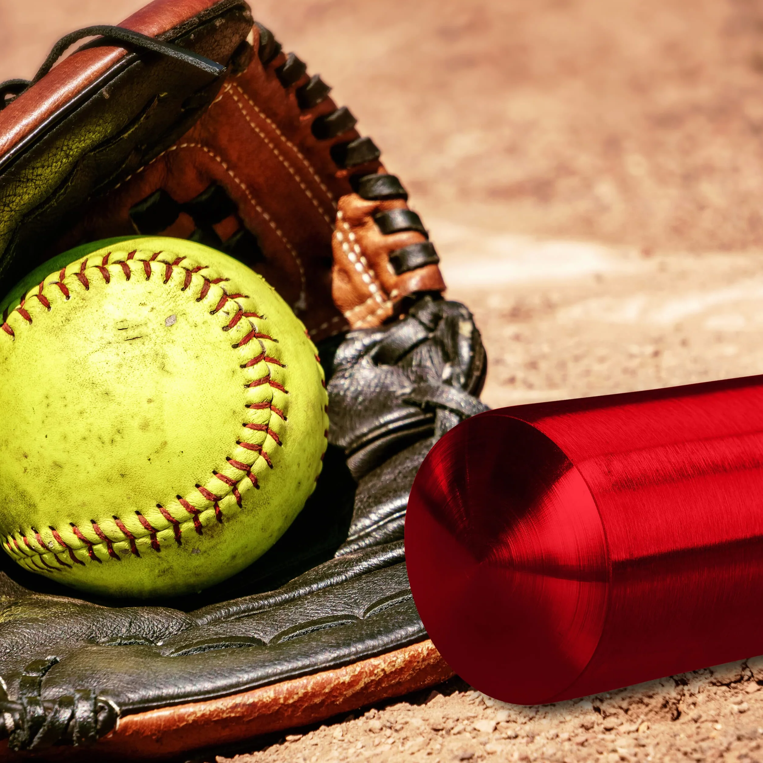 Relaxdays Batte de Baseball en Aluminium, 34 Pouces / 86 cm, Manche antidérapant, Accessoire en Aluminium, Rouge