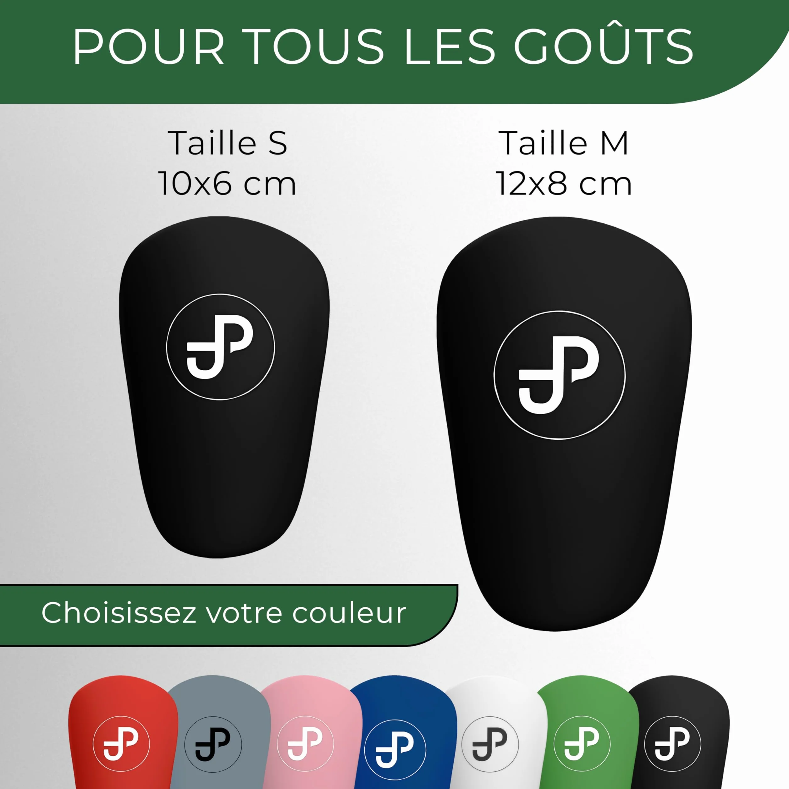 JDP Mini Protège-Tibias, protège-Tibias Extra Petits Football Hommes, jambières Anti-Glissement Enfants Foot, Shin Guards 9 Couleurs différentes