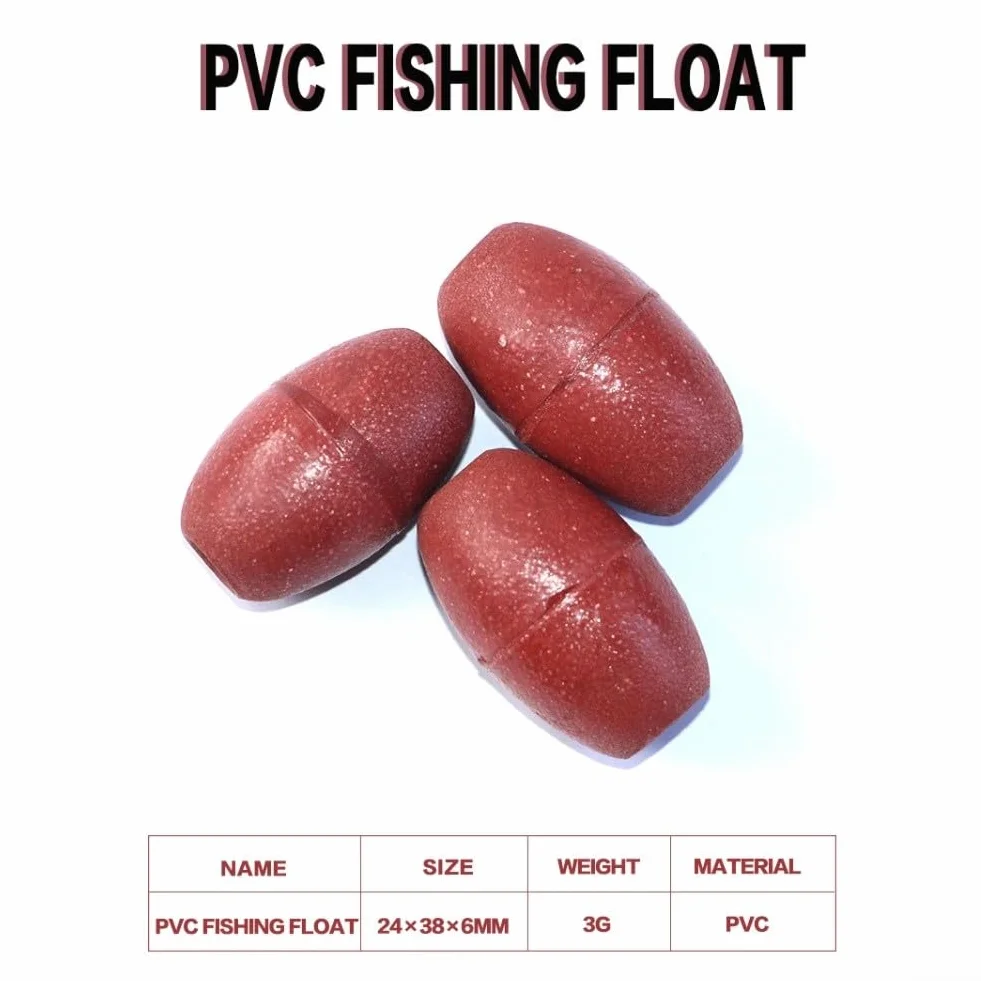 Bouées flottantes en corde pour la pêche, flotteurs PVC haute densité, lot de 20