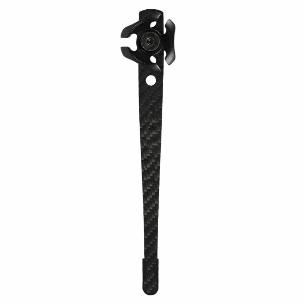 Clicker d'arc recourbé réglable, feuille de signal de carbone, clicker en fibre de carbone, pour arc recourbé de compétition, 105 mm (noir)
