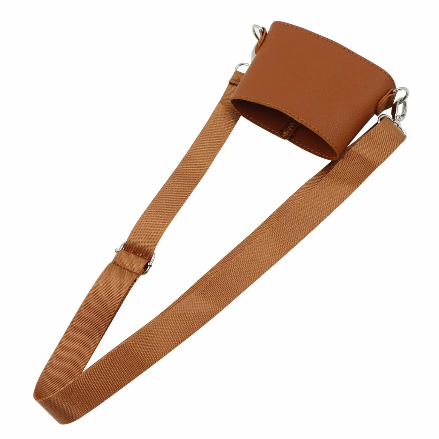 BandoulièRe Gobelet Bouteille Porte Bouilloire - RéGlable Sangle Poche Accessoire Gourde ChaîNe Collier Cordon éPaule Universel Portable Convient RandonnéE Cyclisme Grand Air Camping Voyage（Marron）