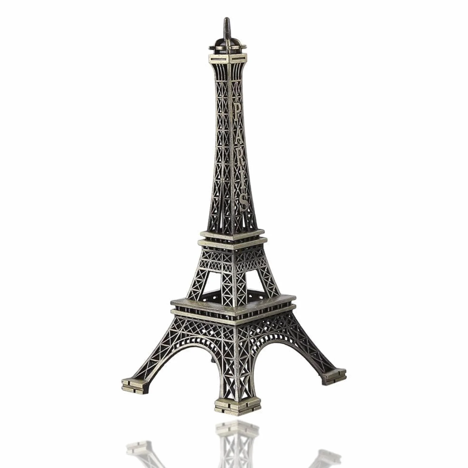 Tour Eiffel Statue décoration en Alliage de Zinc Paris Collection Réplique (15CM)