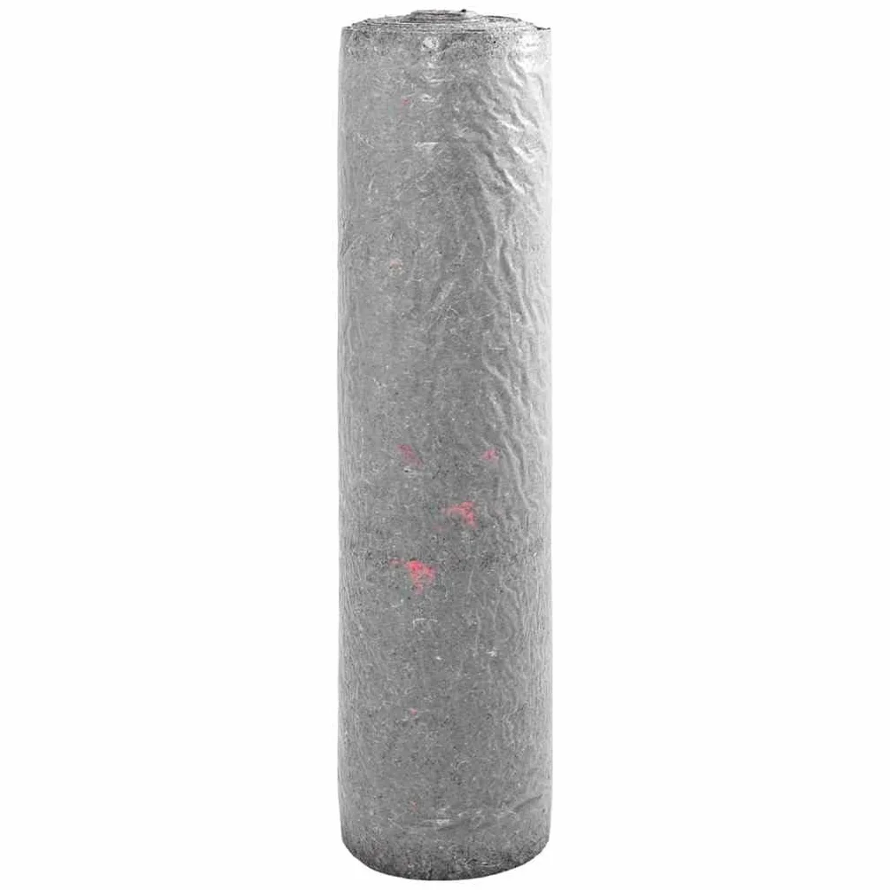 vidaXL Feutre de bassin Gris 1 x 10 m Polyester et coton, Bâche de jardin étanche pour étang